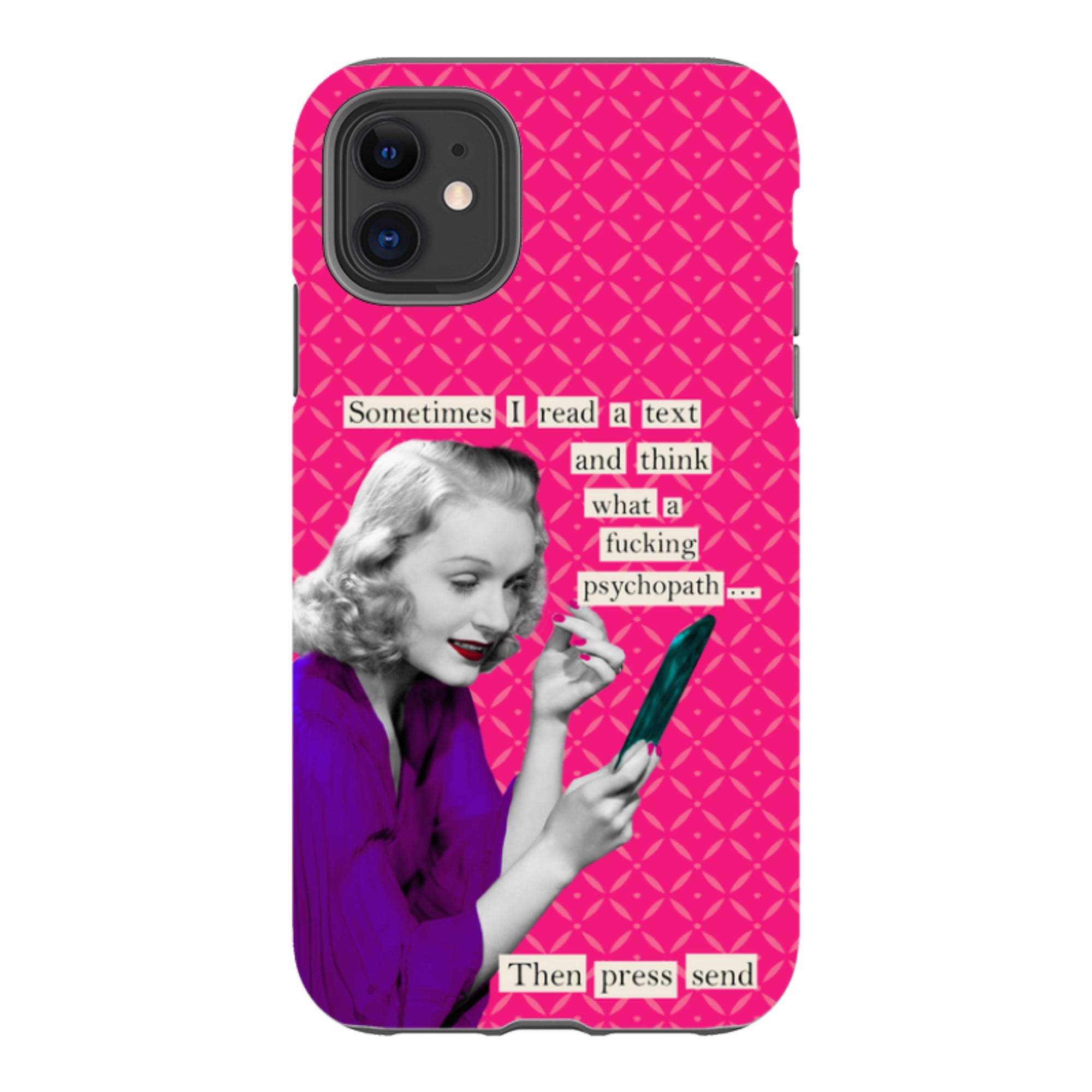 iPhone Tough Case - Psychopath By Clare Jordan