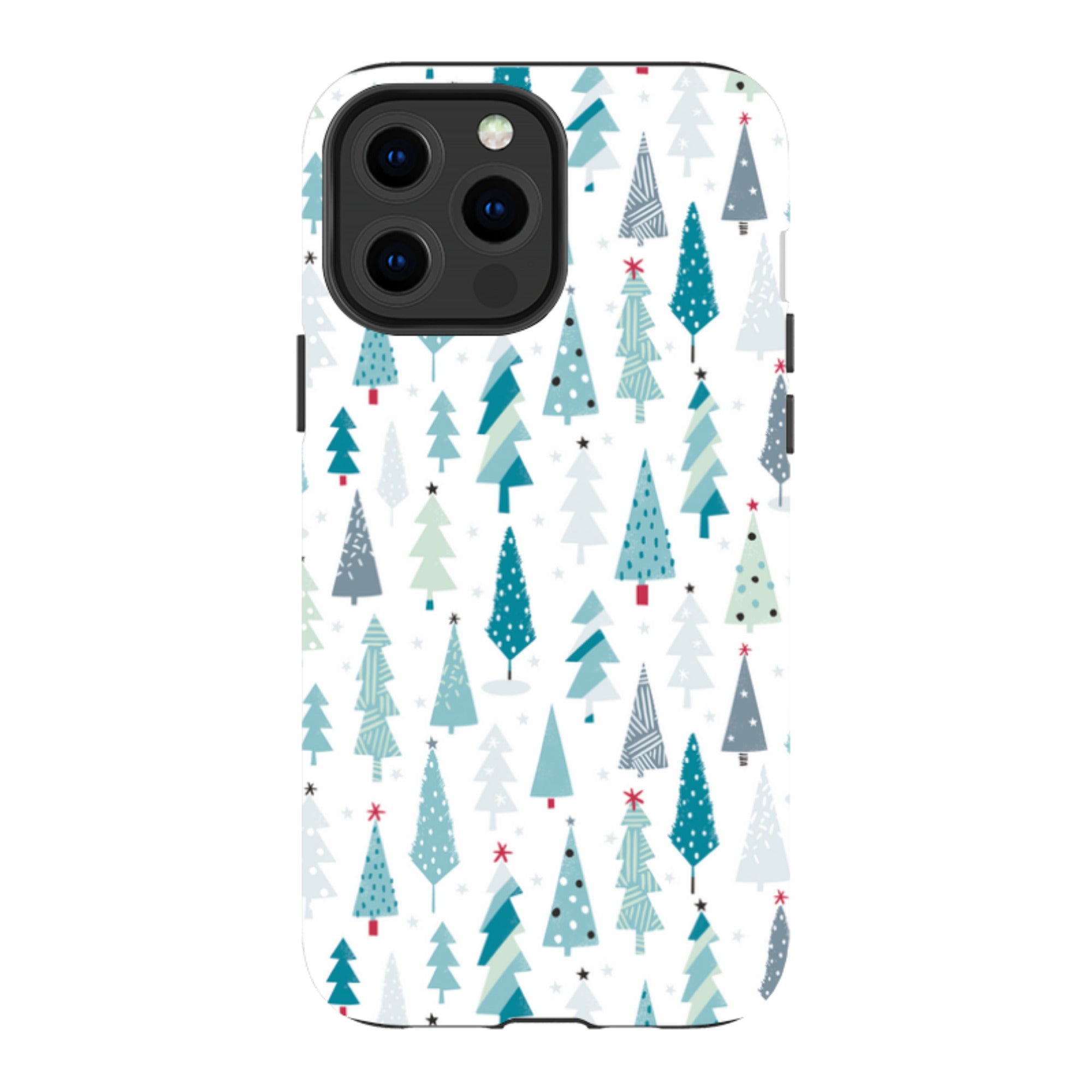 iPhone Tough Case - Little Xmas Trees By Ali Brookes
