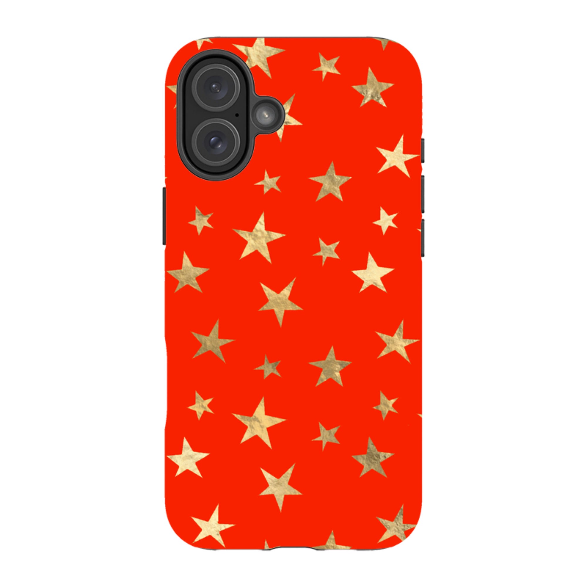 iPhone MagSafe Tough Case - Red and Gold Stars