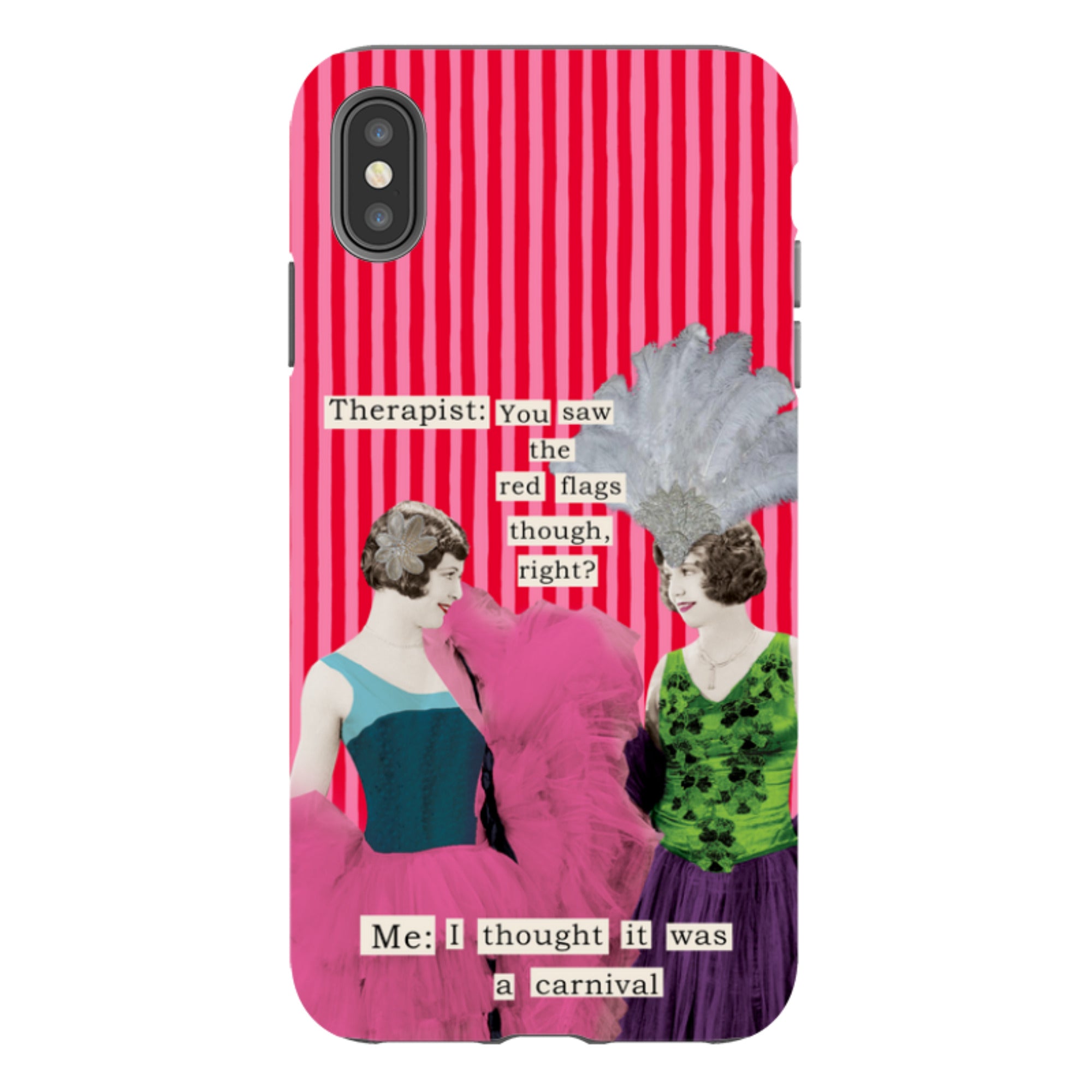 iPhone Tough Case - Therapist Red Flag By Clare Jordan
