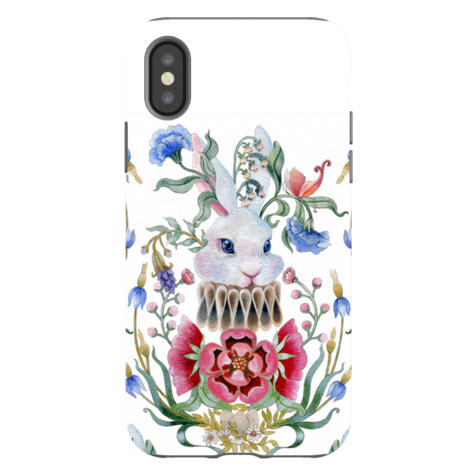 iPhone Tough Case - White Rabbit By Maria Matos