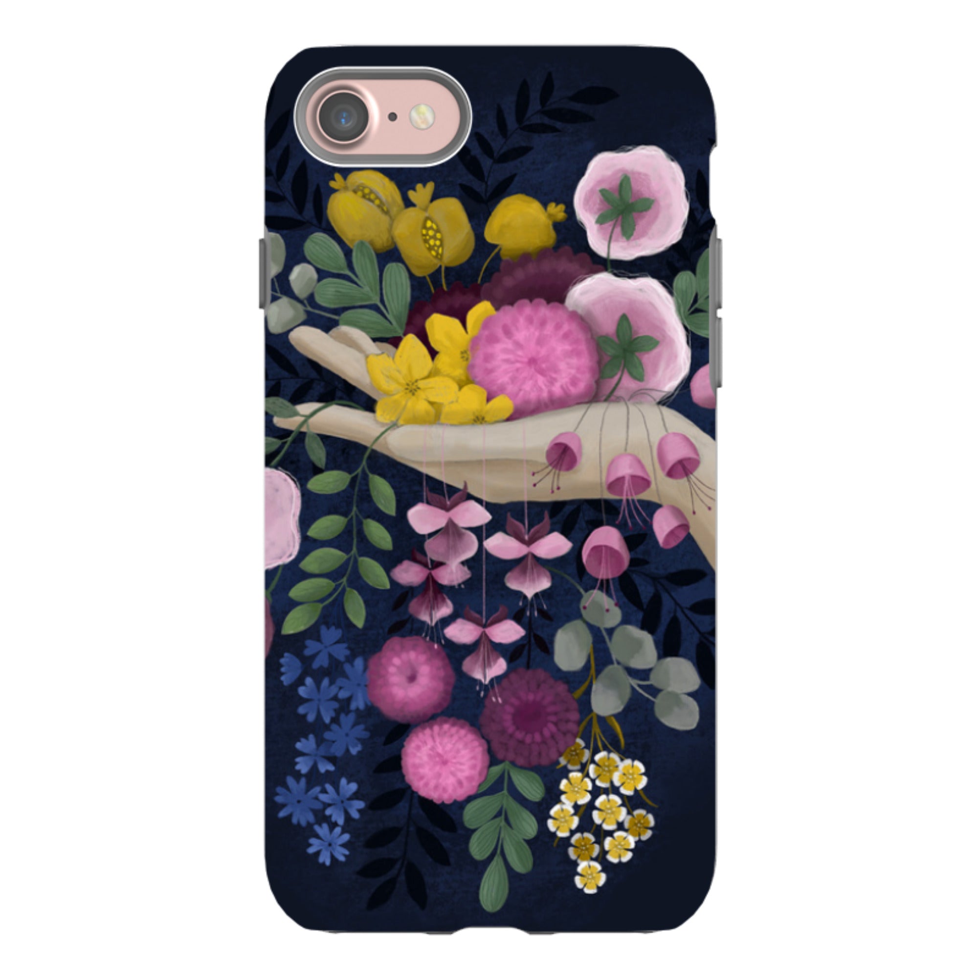 iPhone Tough Case - Flower Hand By Bex Parkin