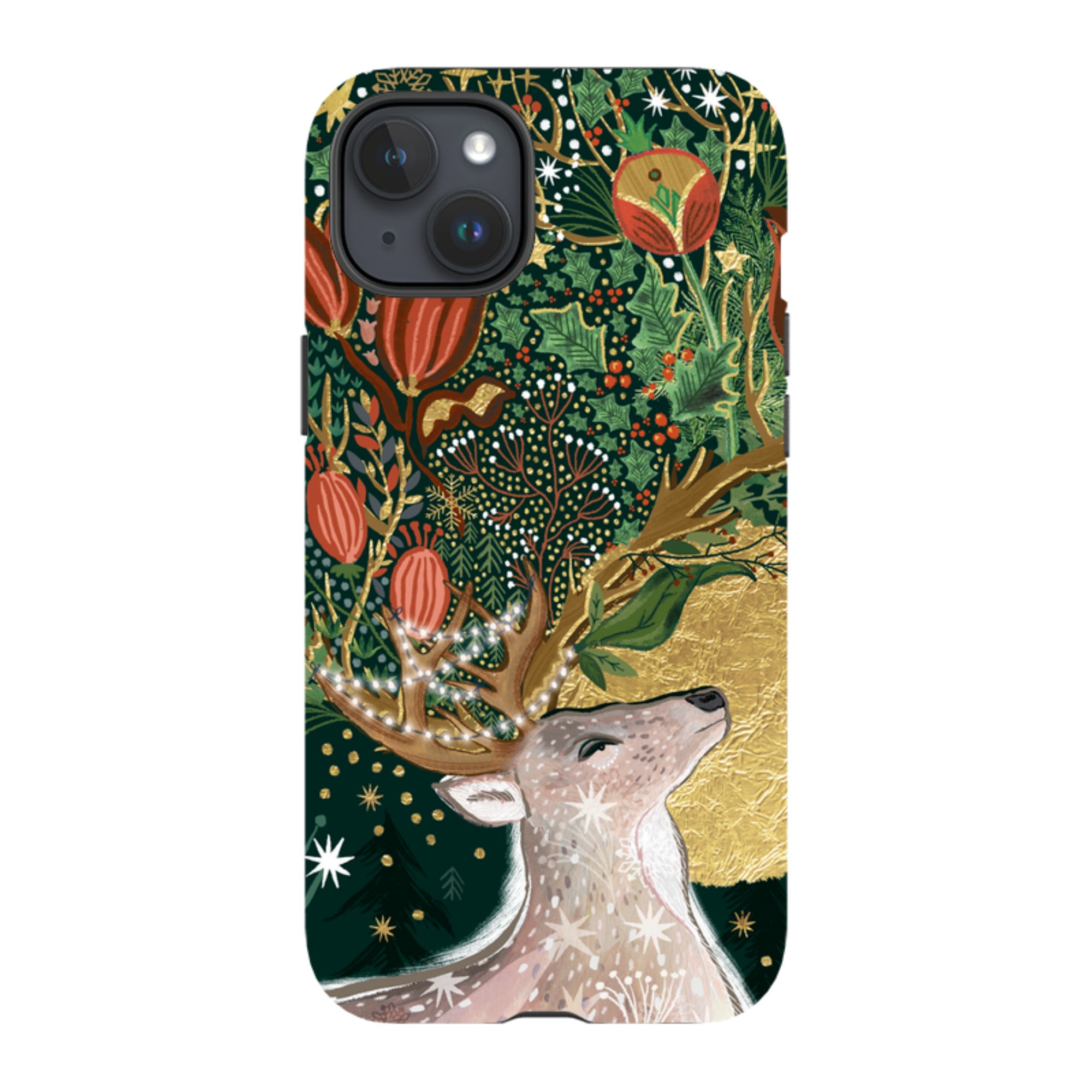 iPhone Tough Case - Winter Deer I By Emma Frances Grant