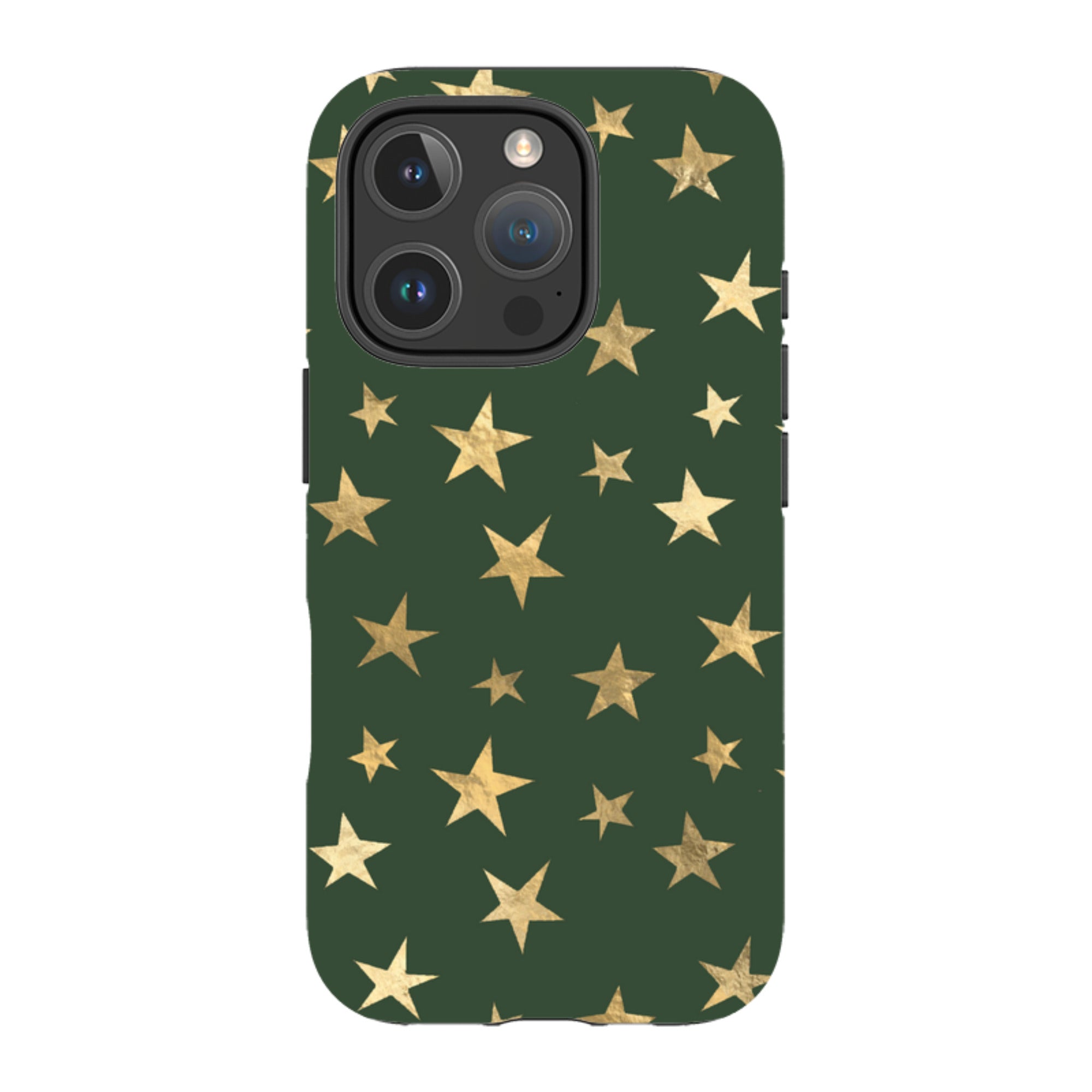 iPhone MagSafe Tough Case - Green and Gold Stars