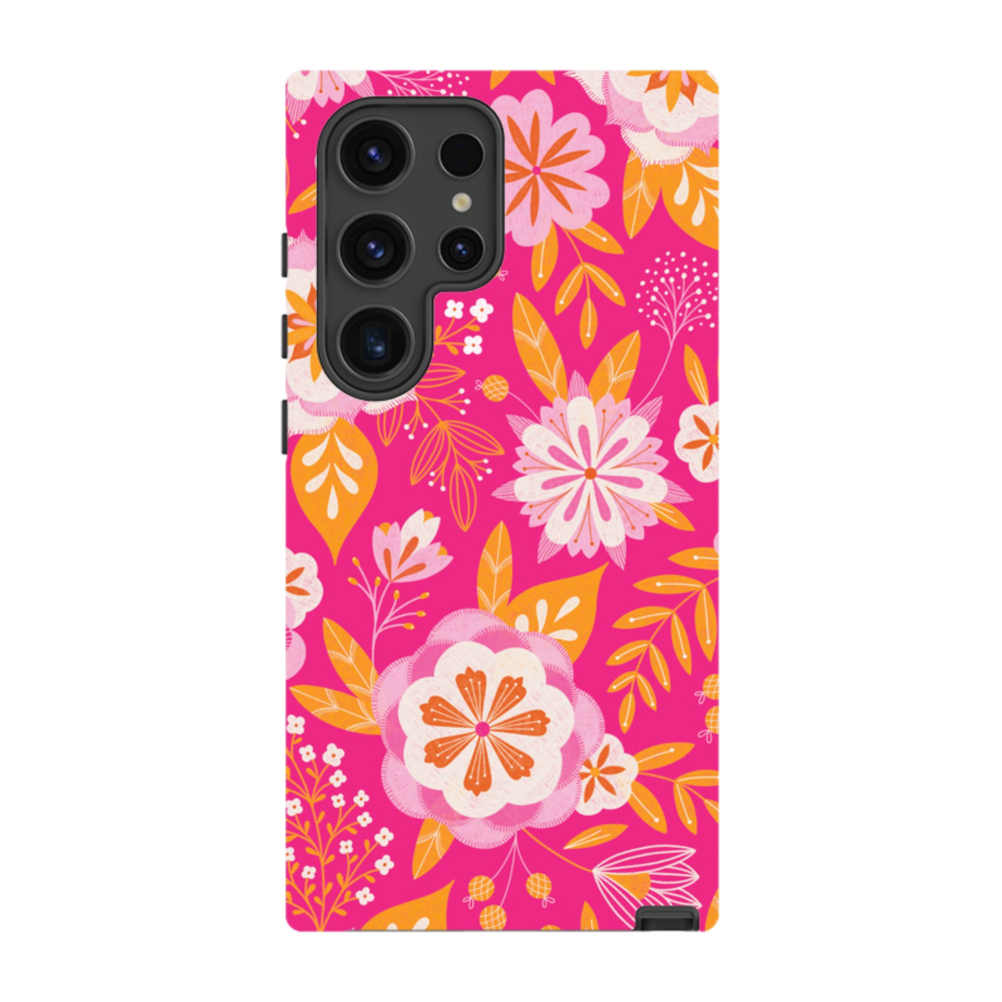 Samsung Tough Case - Big Bold Blooms Pink By Jenny Zemanek