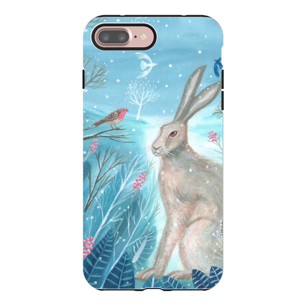 iPhone Tough Case - Winter Hare By Mary Stubberfield