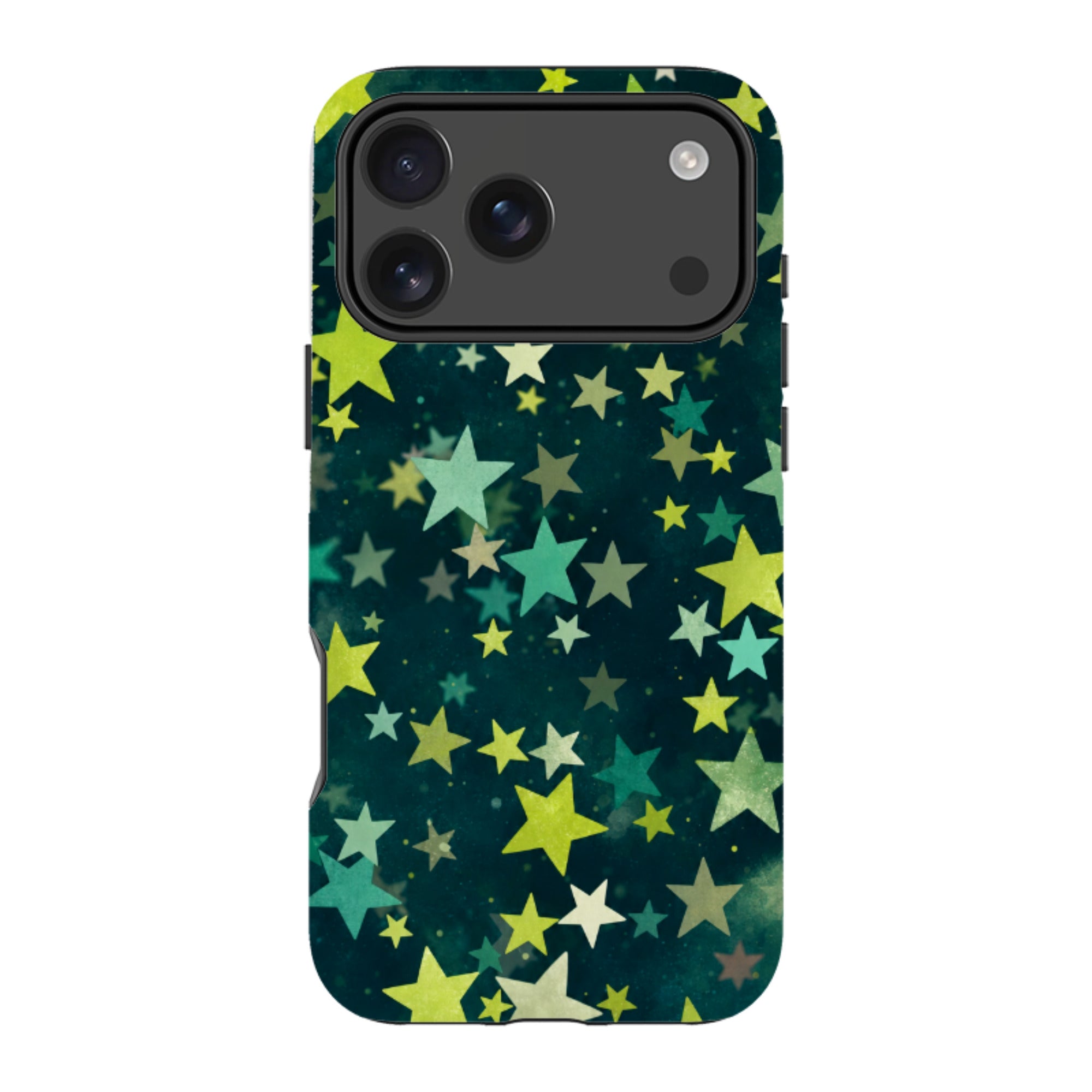 iPhone MagSafe Tough Case - Green Galaxy Star