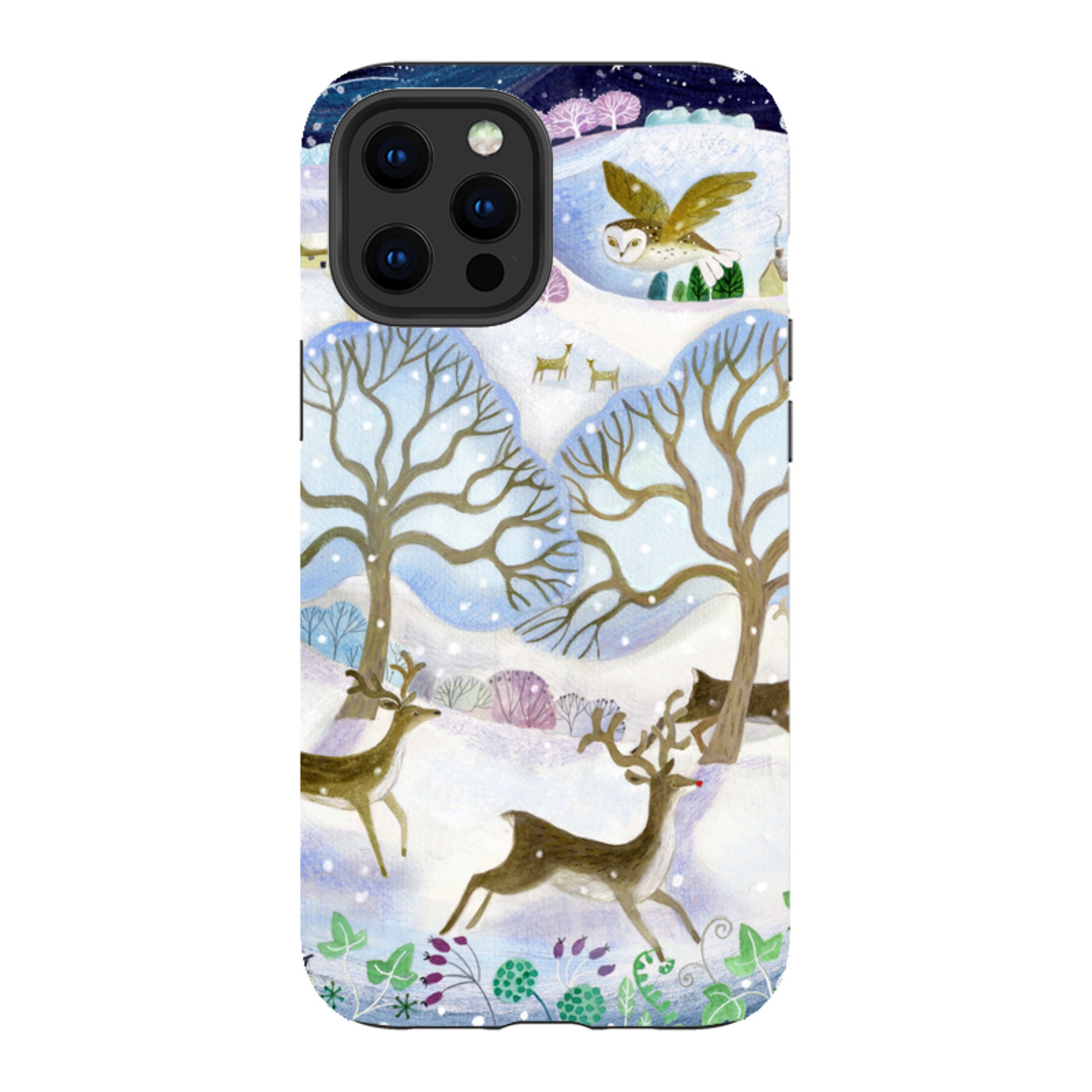 iPhone Tough Case - Winter Deer By Bex Parkin