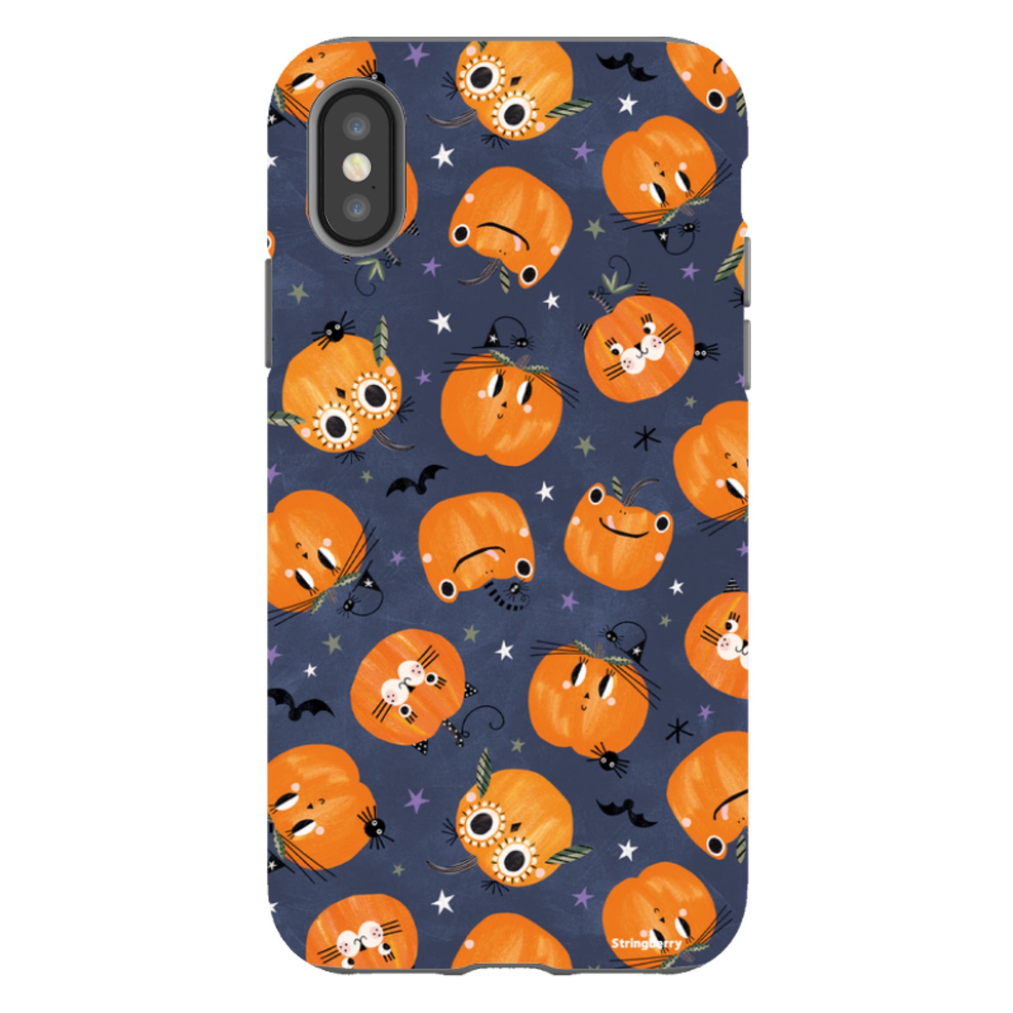 iPhone Tough Case - Halloween Pumpkin Dark By Ali Brookes