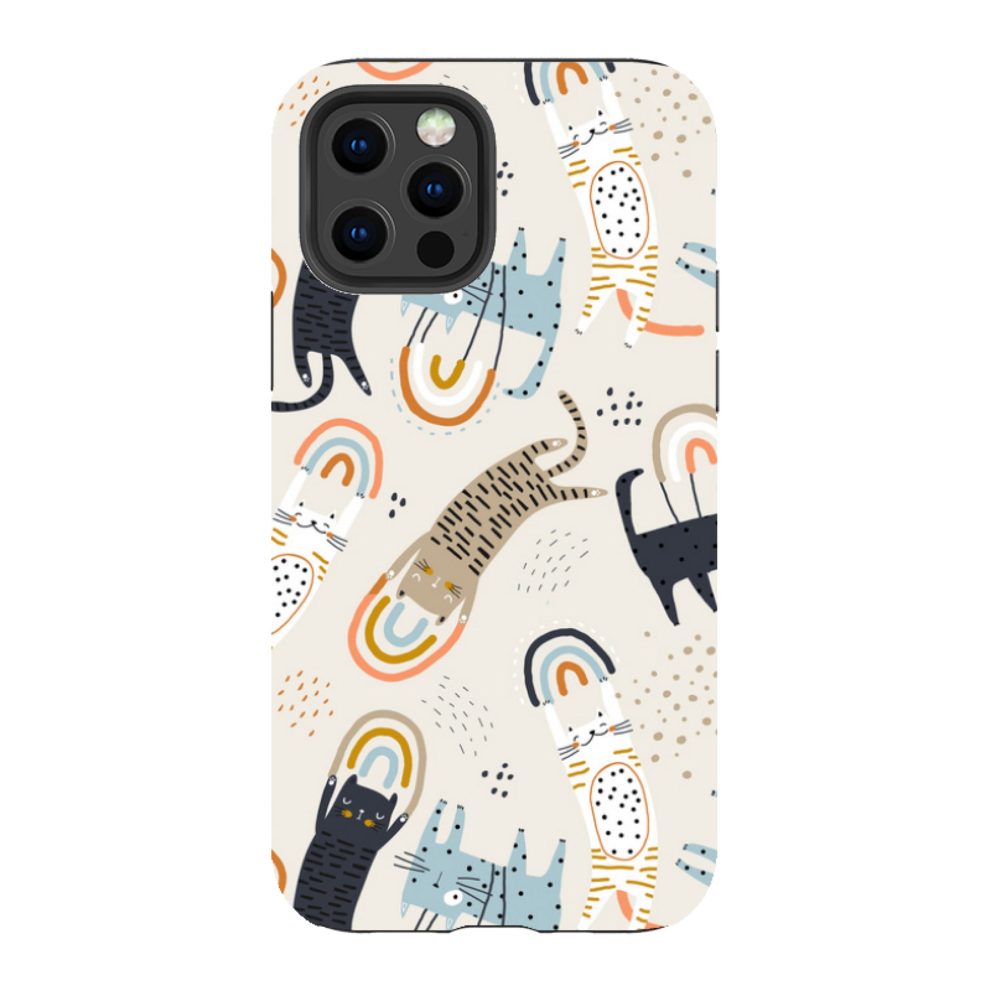 iPhone Tough Case - Rainbow Cats