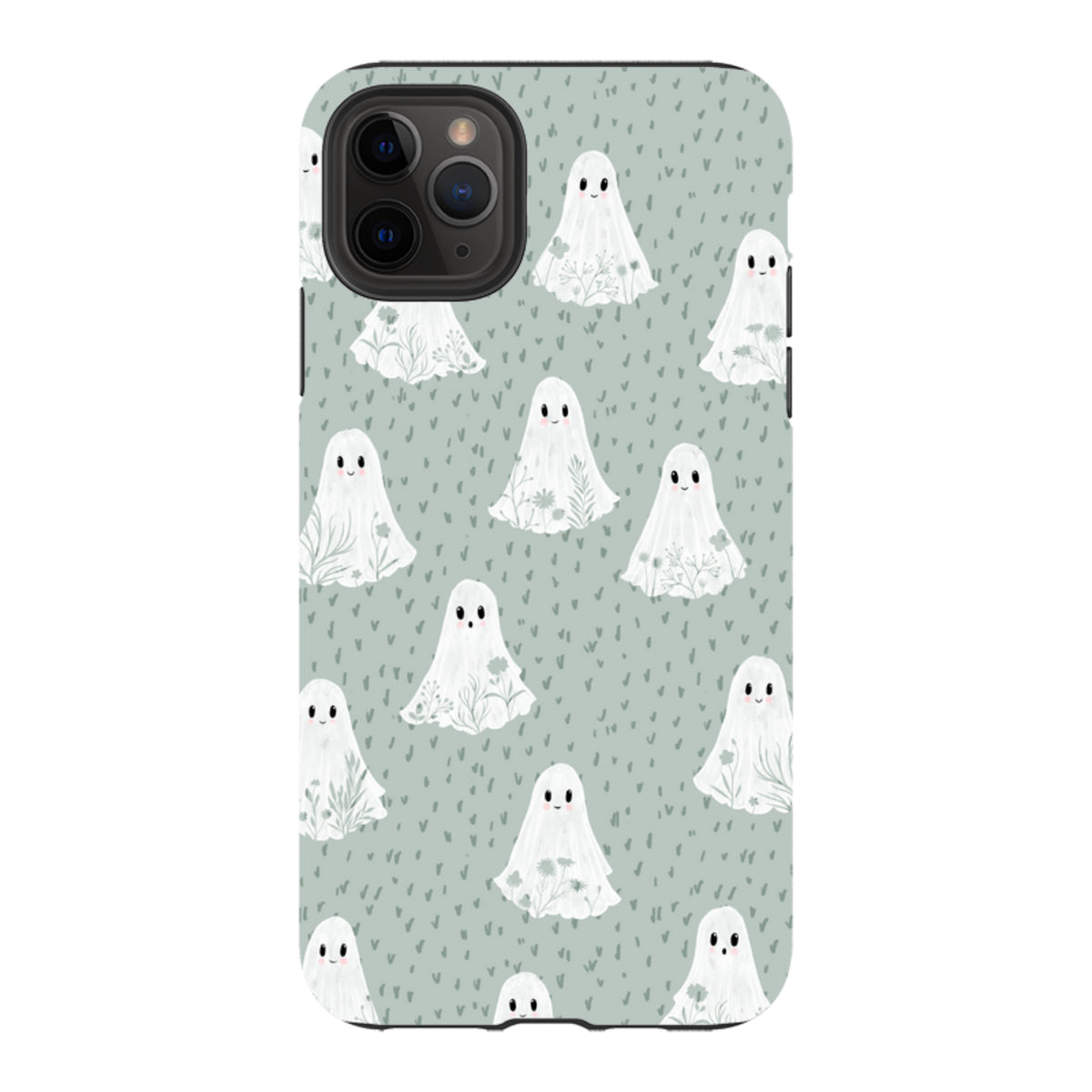 iPhone Tough Case - Floral Ghosts - Dusty Gourd By Katherine Quinn