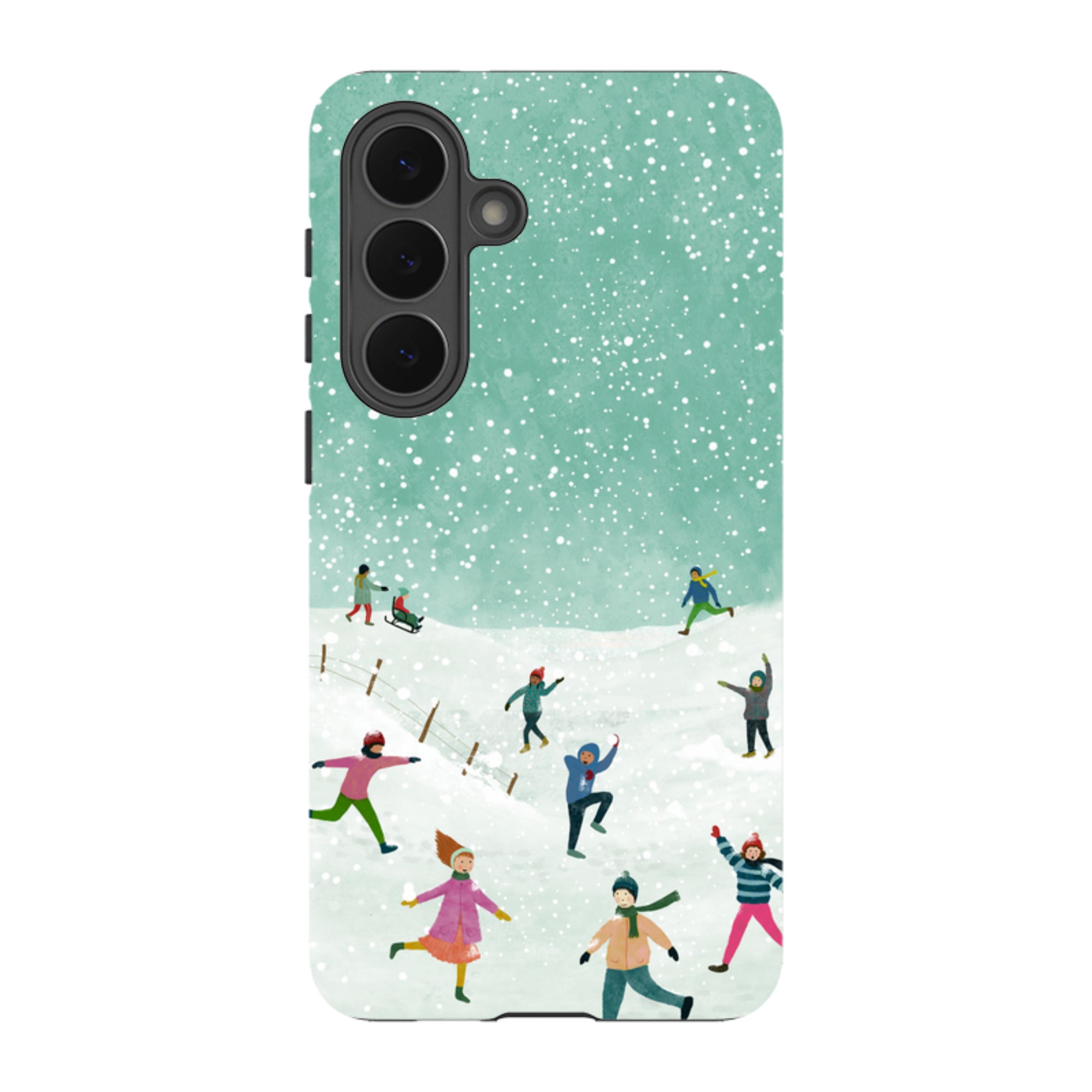 Samsung Tough Case - Snowball Fight By Katherine Quinn