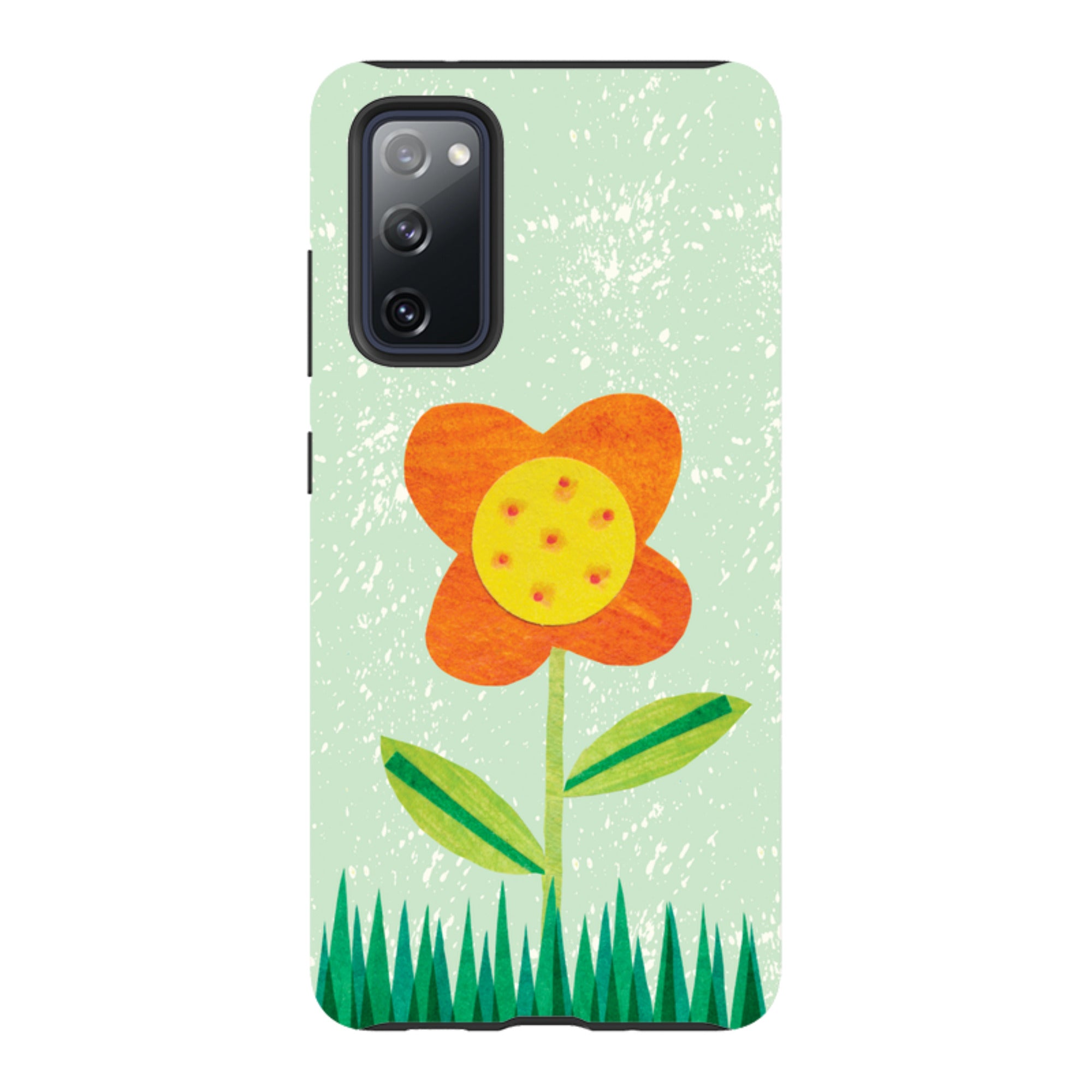 Samsung Tough Case - Orange Flower By Tracey English