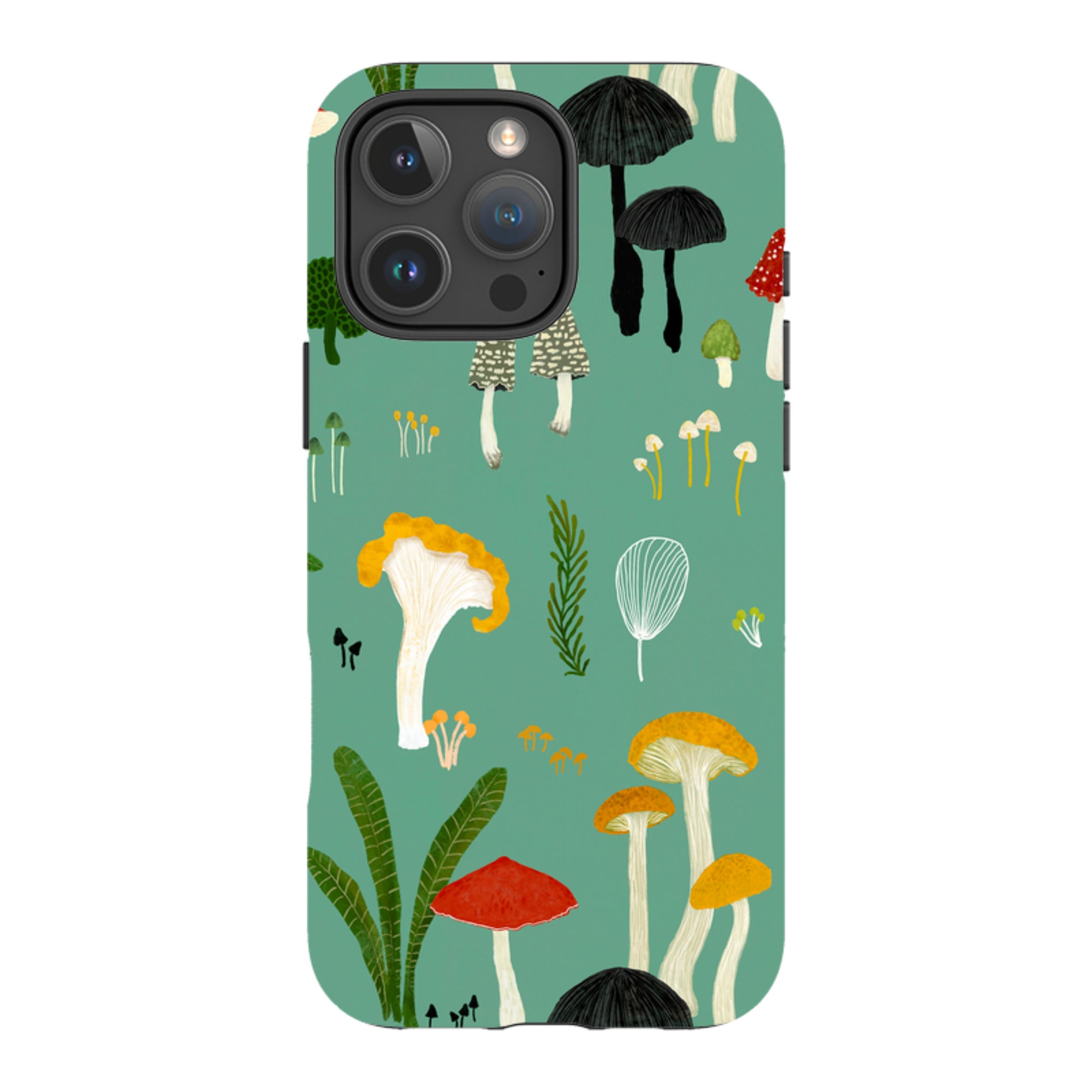 iPhone Tough Case - Mushroom Pattern By Katherine Quinn