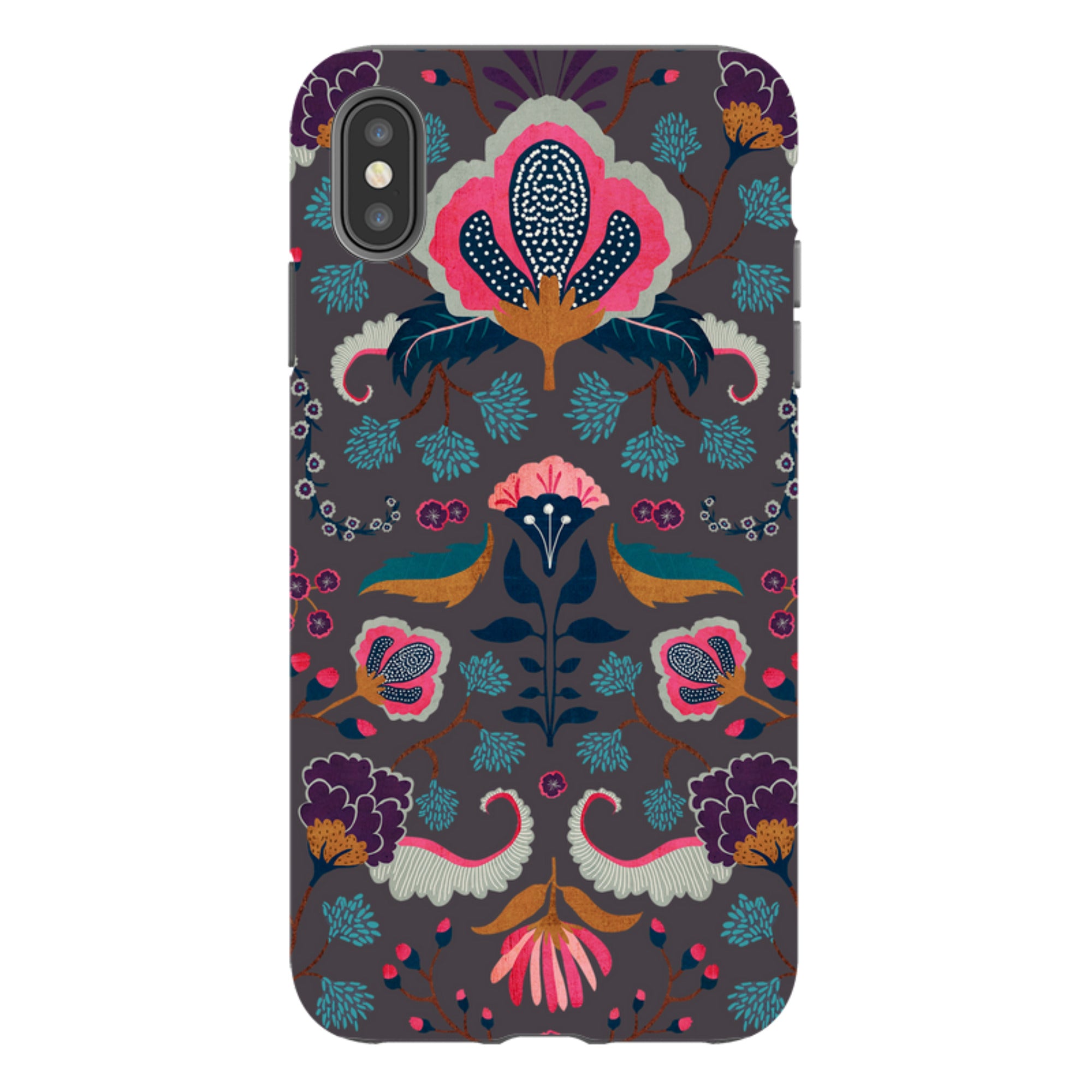 iPhone Tough Case - Folk Floral II By Katherine Quinn