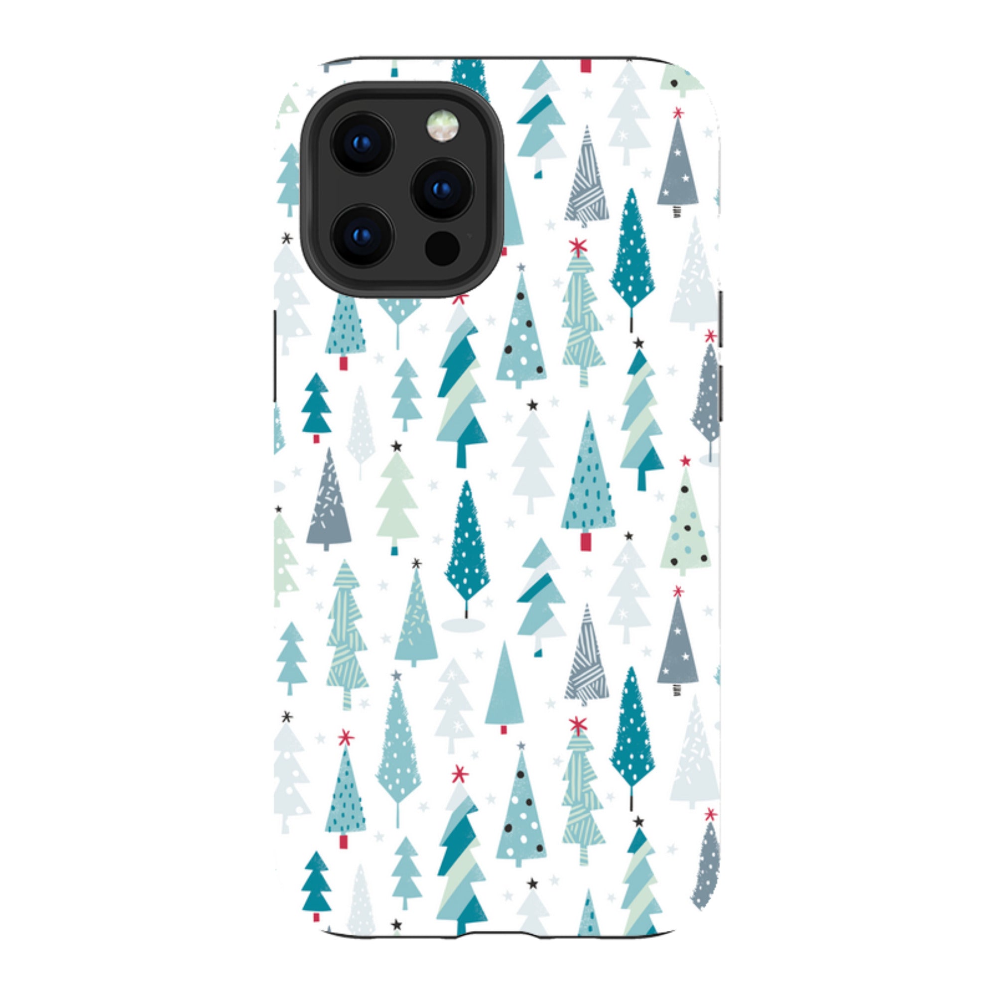 iPhone Tough Case - Little Xmas Trees By Ali Brookes