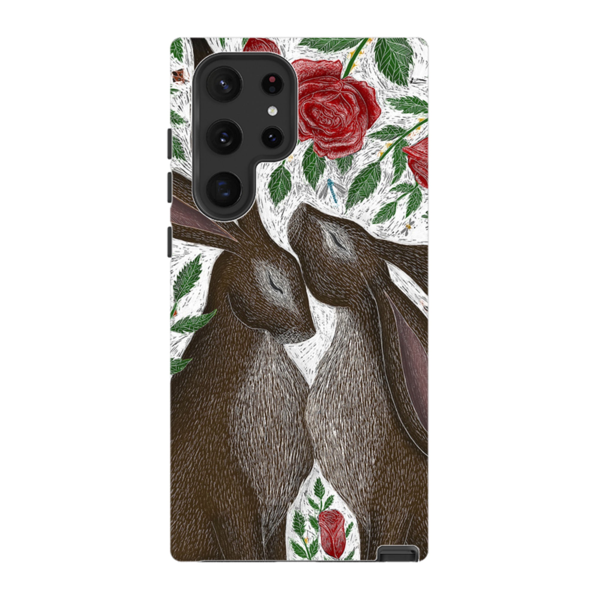 Samsung Tough Case - Hares And Red Roses By Catherine Rowe