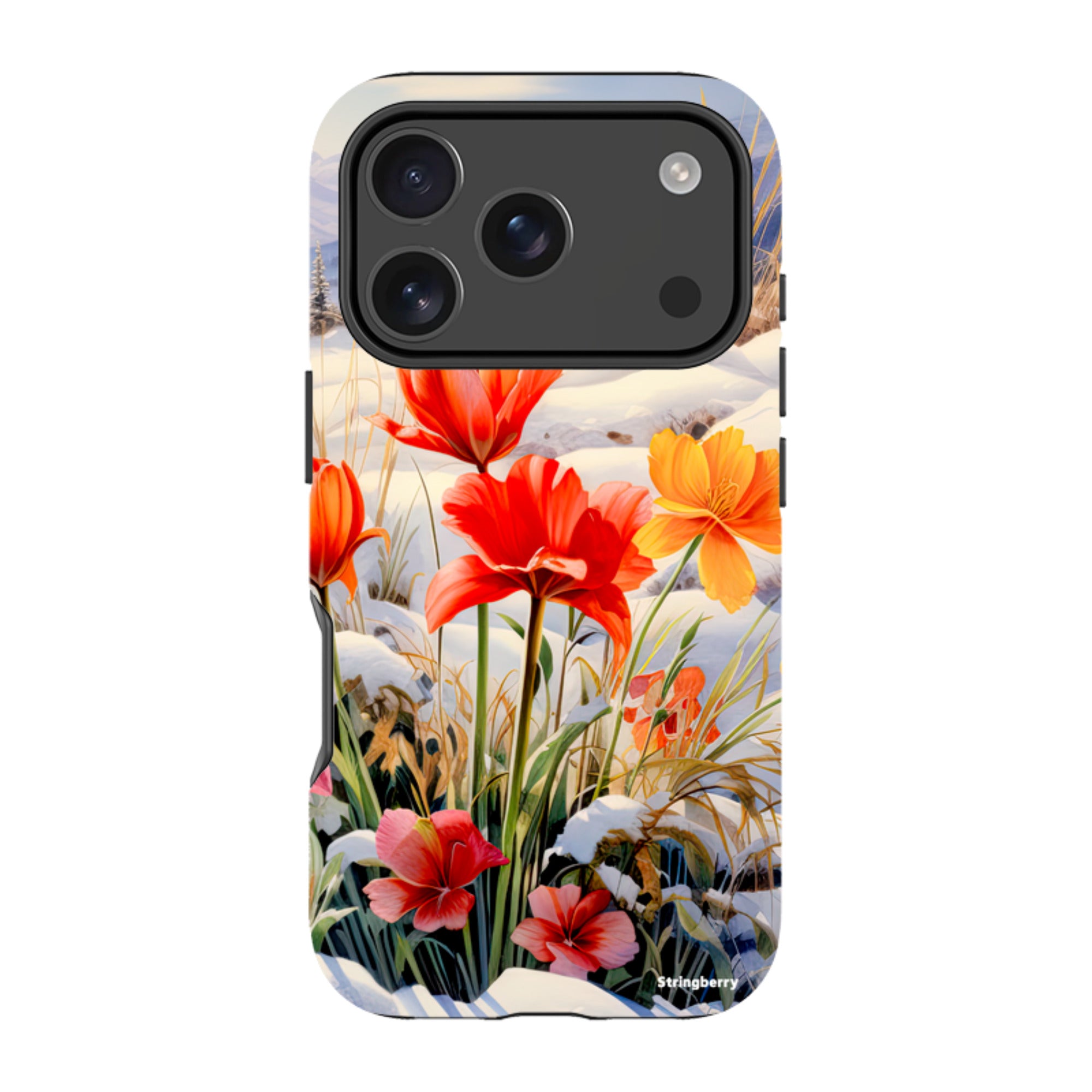 iPhone Tough Case - Winter Wild Flowers III