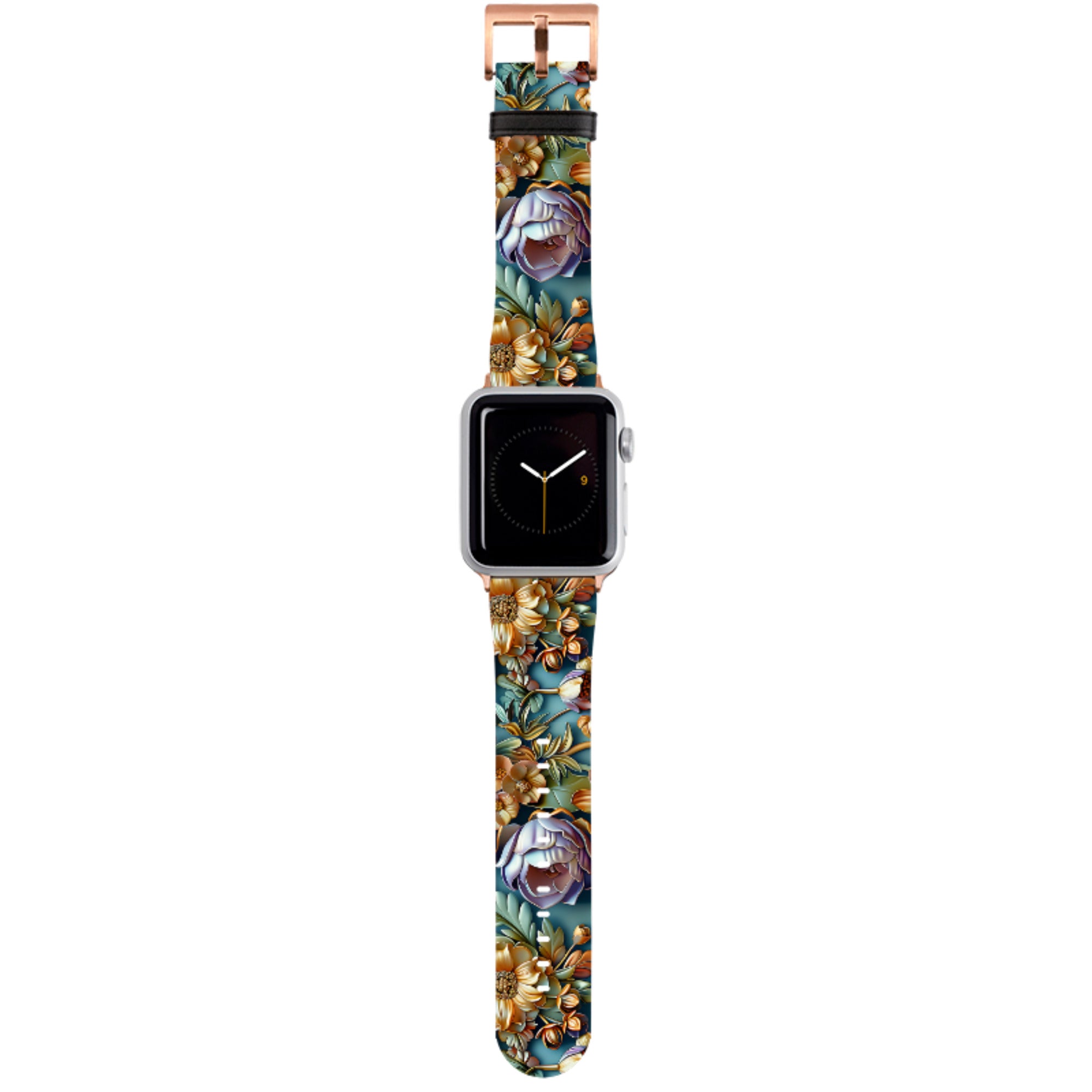 Sage Floral Apple Watch Strap