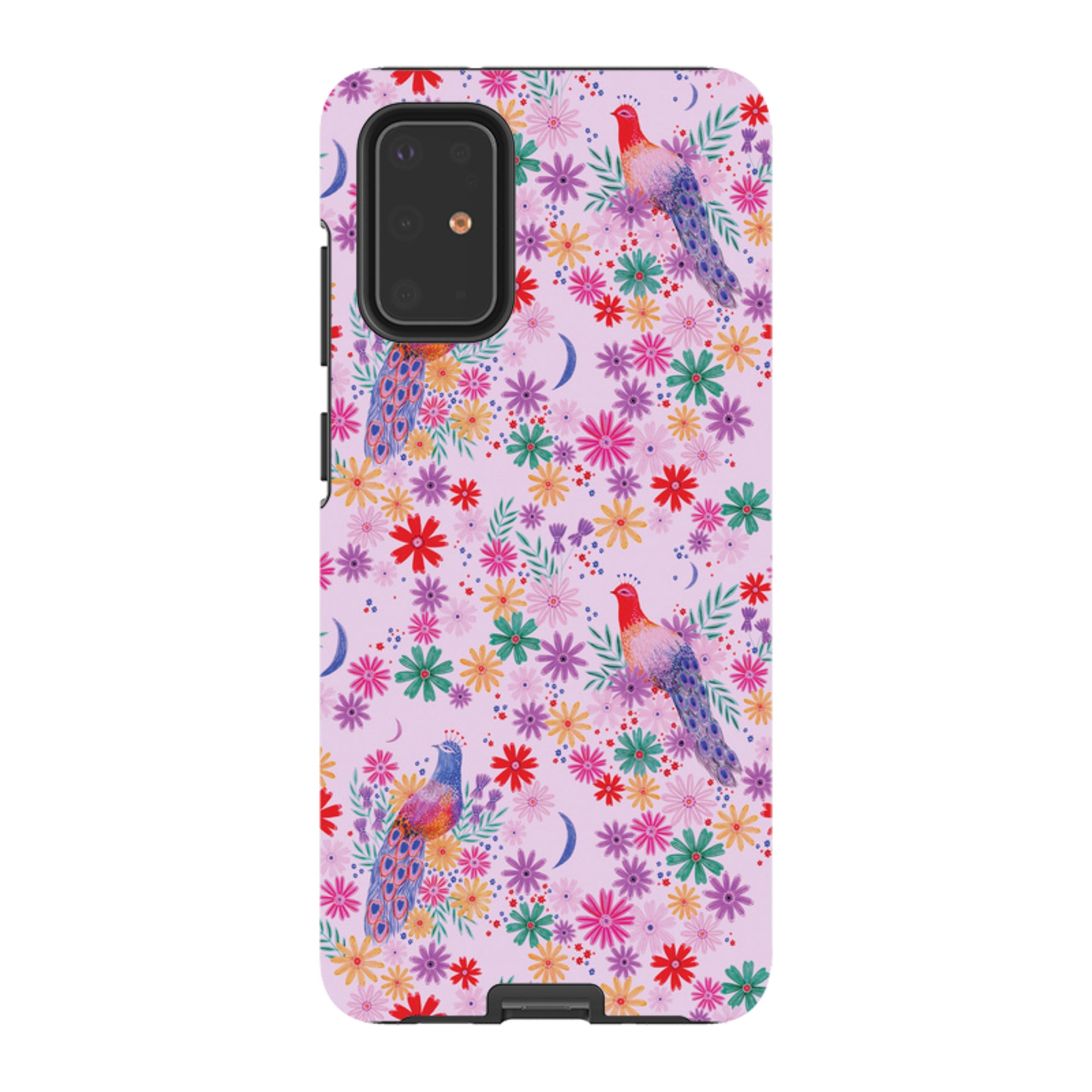 Samsung Tough Case - Peacock Pattern Lilac By Lee Foster Wilson