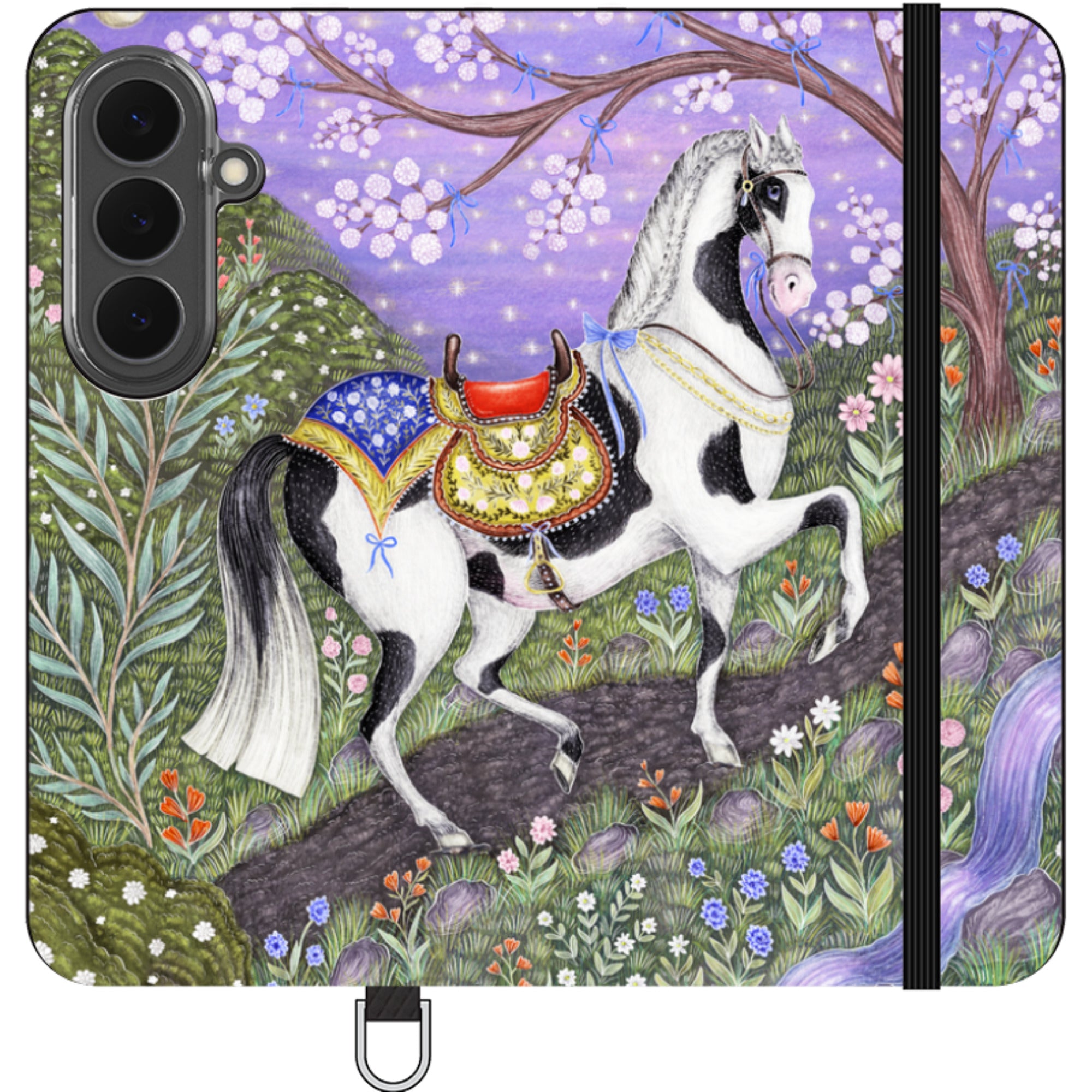 Sunset Steed Wallet Case By Catherine Rowe