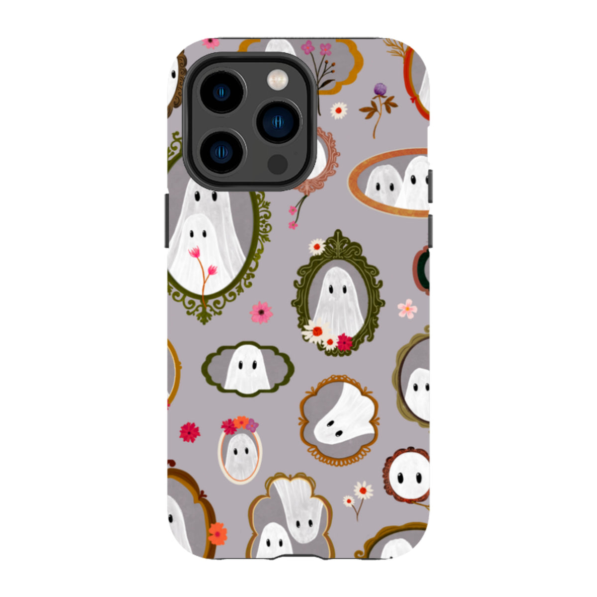iPhone Tough Case - Framed Ghosts - Mauve By Katherine Quinn
