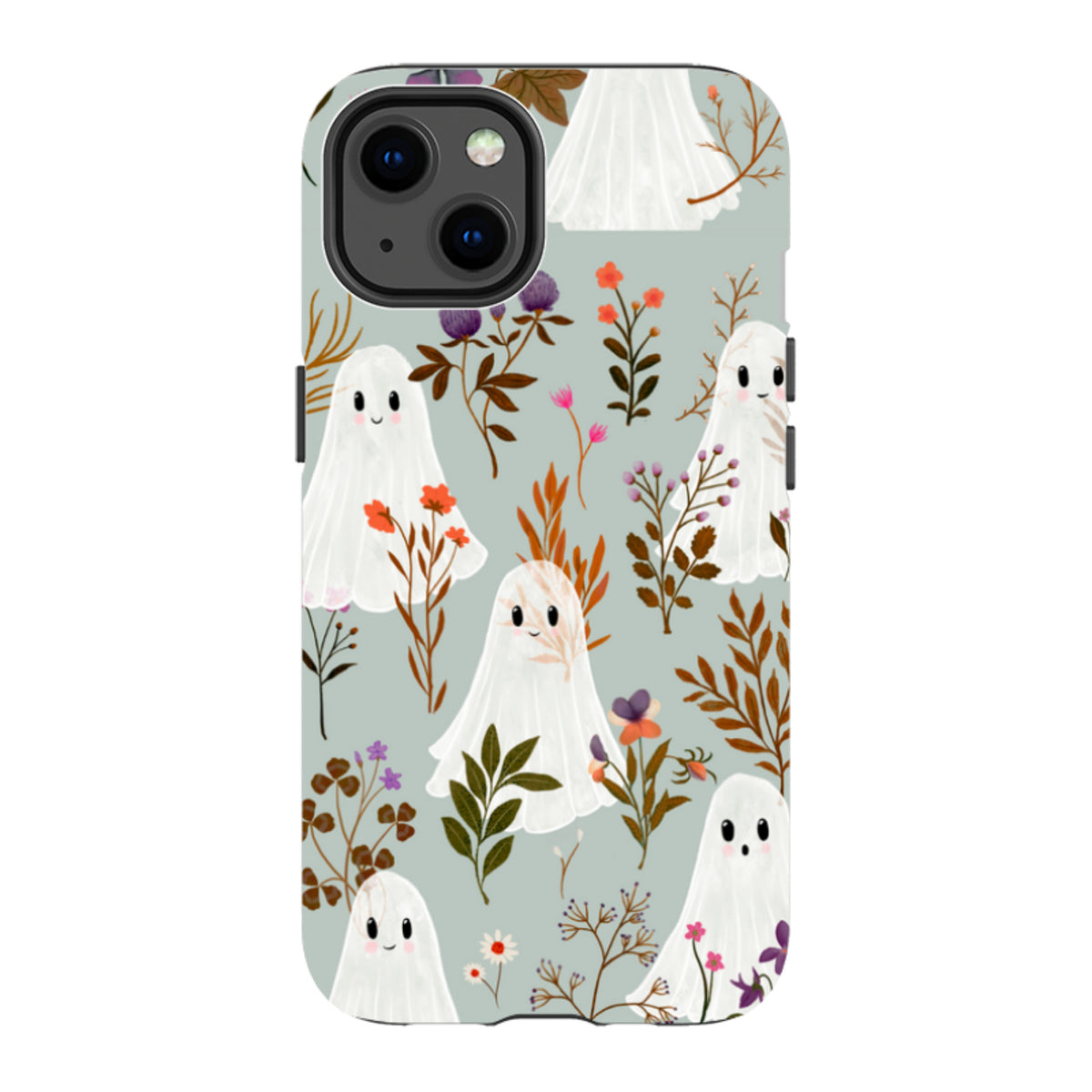 iPhone Tough Case - Ghost in the Garden - Dusty Gourd By Katherine Quinn
