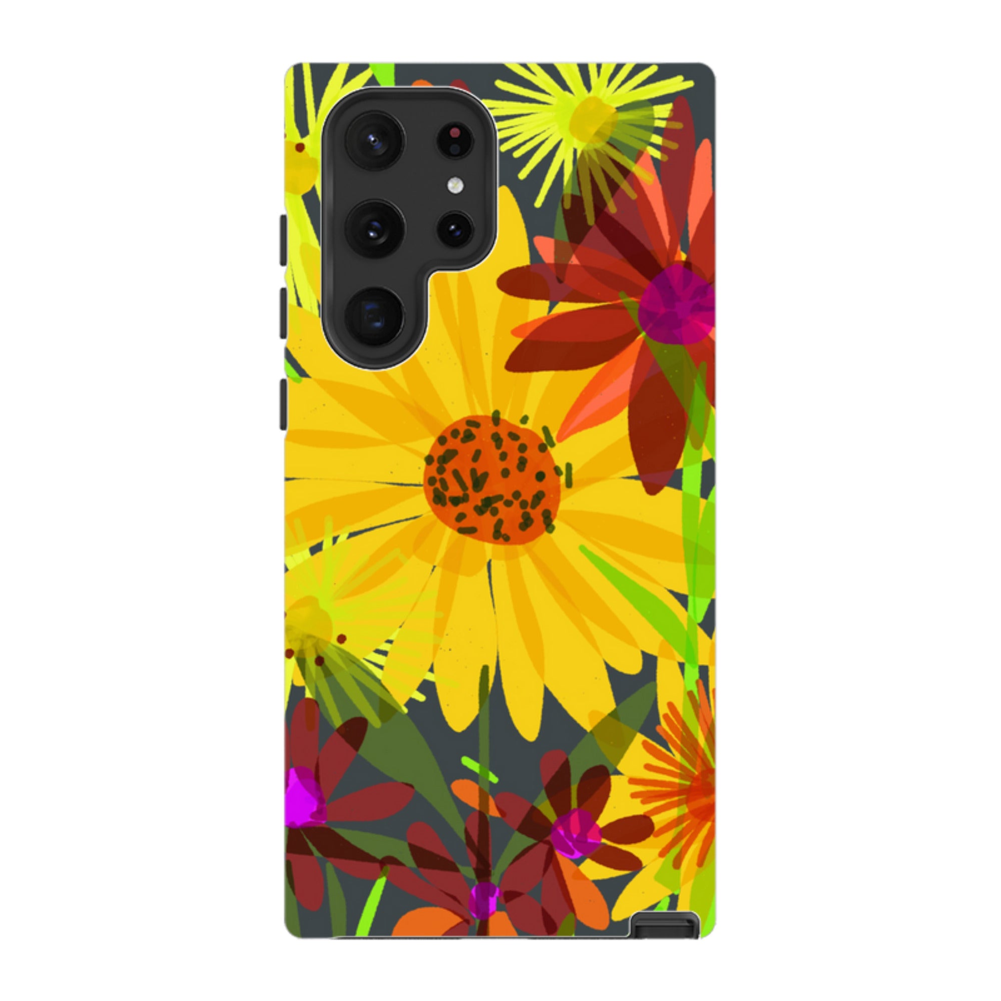 Samsung Tough Case - Sunflowers By Sarah Campbell