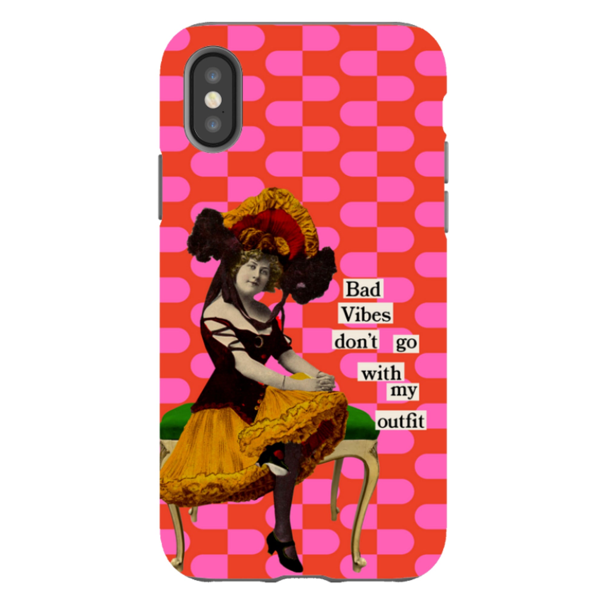 iPhone Tough Case - Bad Vibes By Clare Jordan