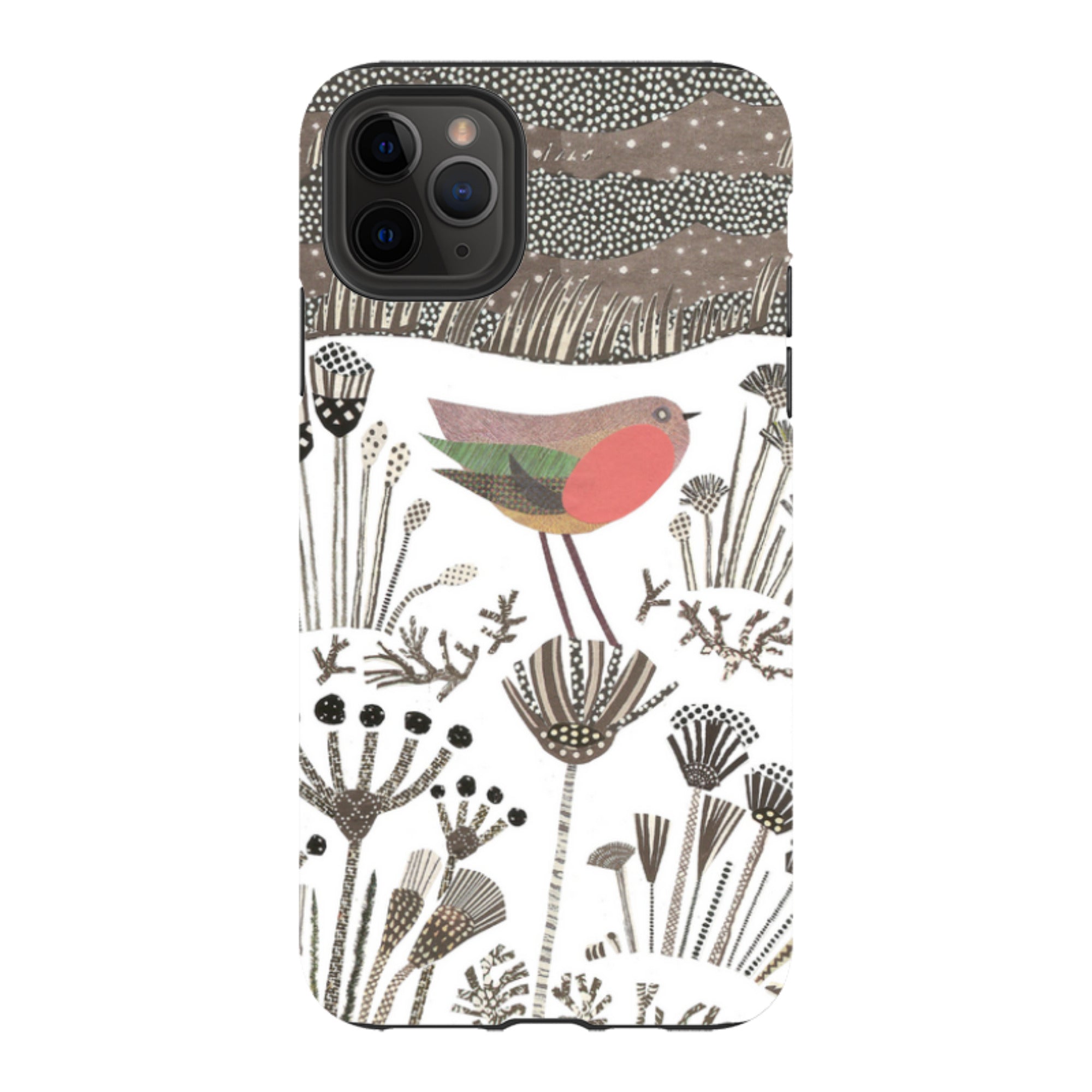 iPhone Tough Case - Robin in Snow By Jane Robbins
