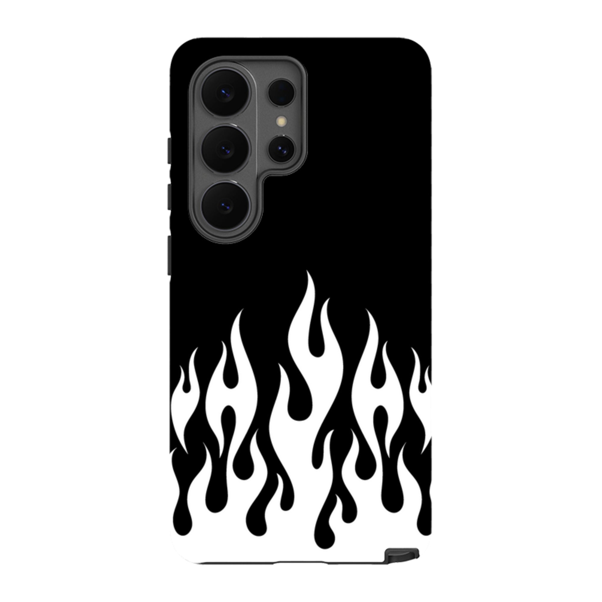 Samsung Tough Case - White Flames