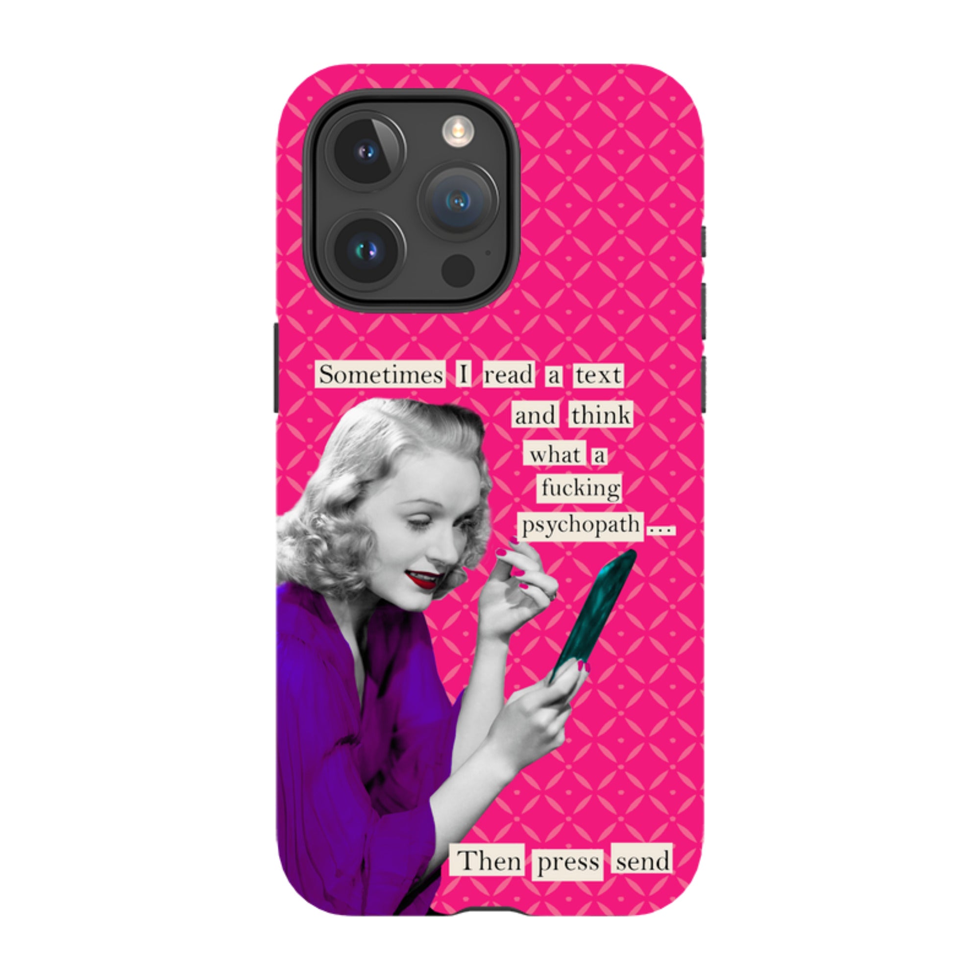 iPhone Tough Case - Psychopath By Clare Jordan
