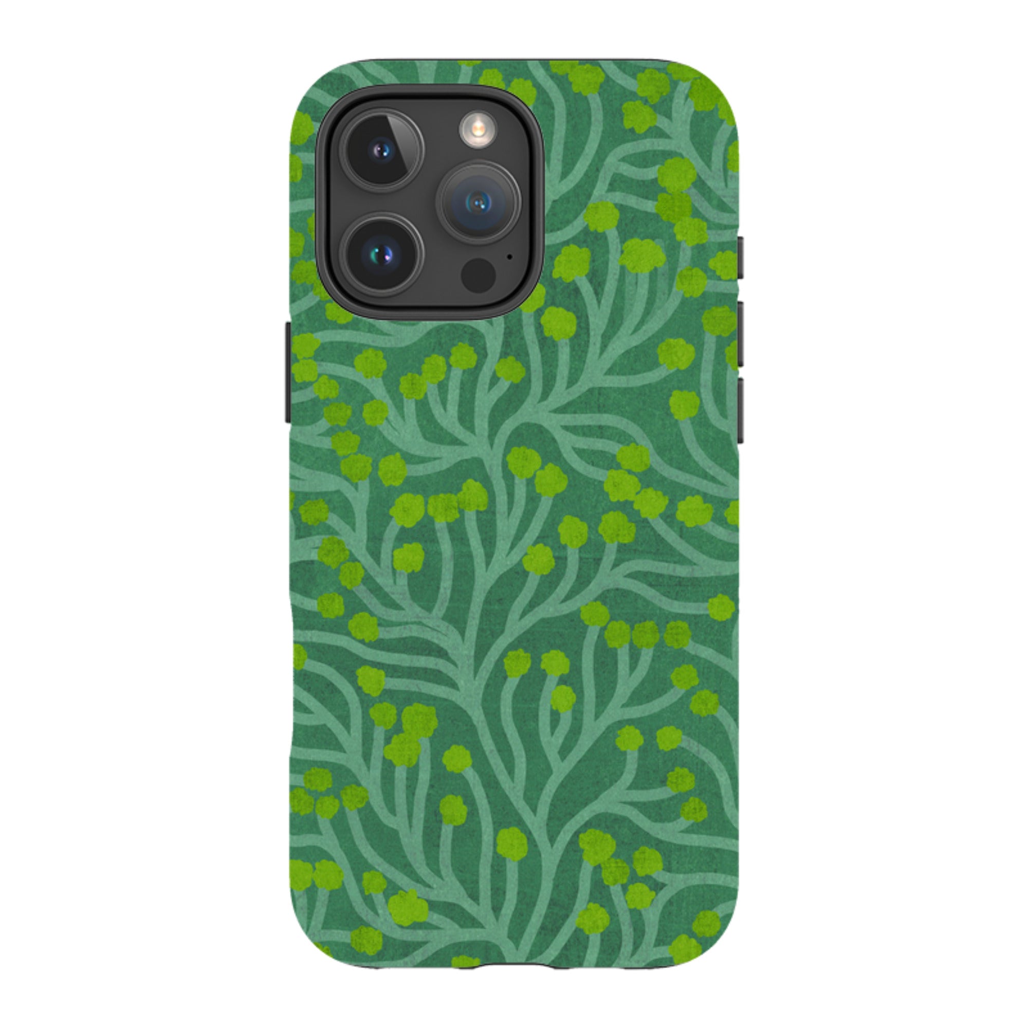 iPhone Tough Case - Vine Green And Teal By Katherine Quinn