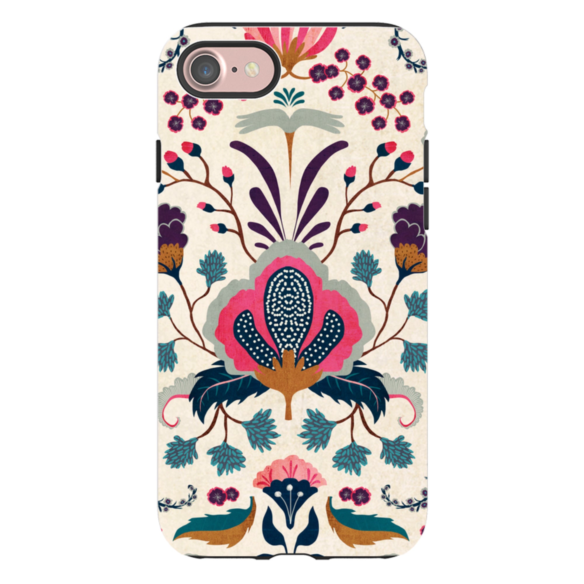 iPhone Tough Case - Folk Floral By Katherine Quinn