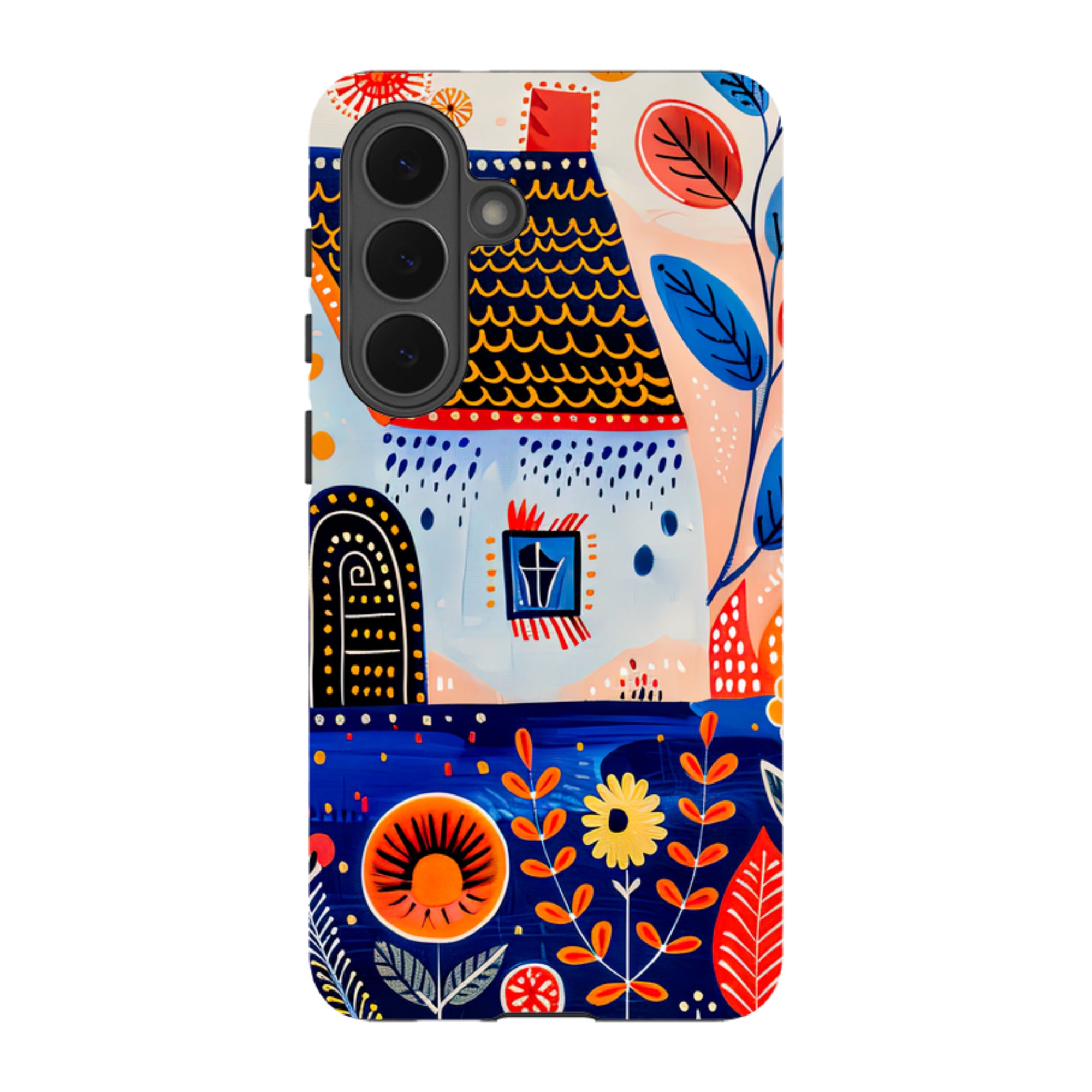 Samsung Tough Case - Folk Art House VIII