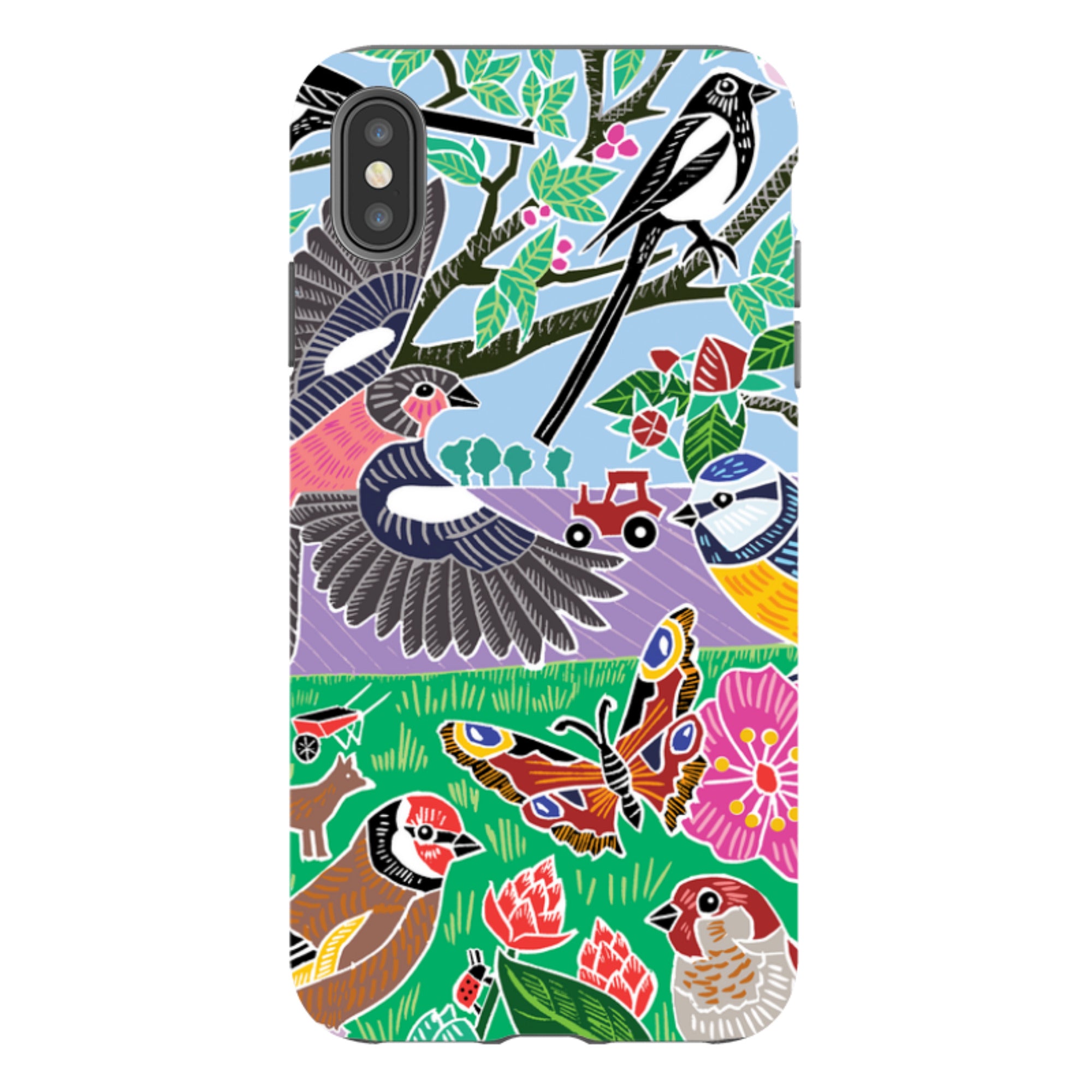 iPhone Tough Case - Garden Bird Jigsaw B By Kate Heiss