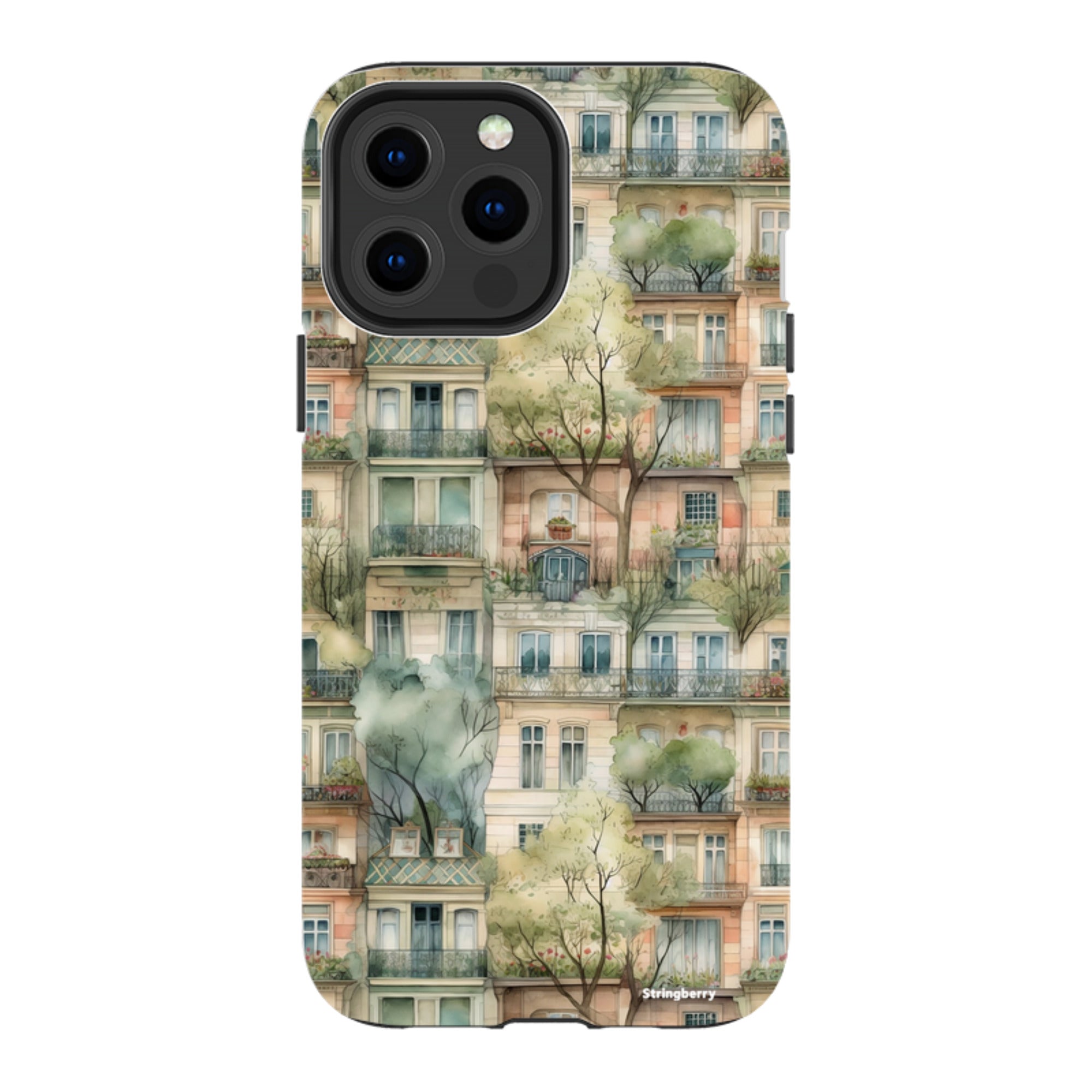 iPhone Tough Case - Montmartre Houses