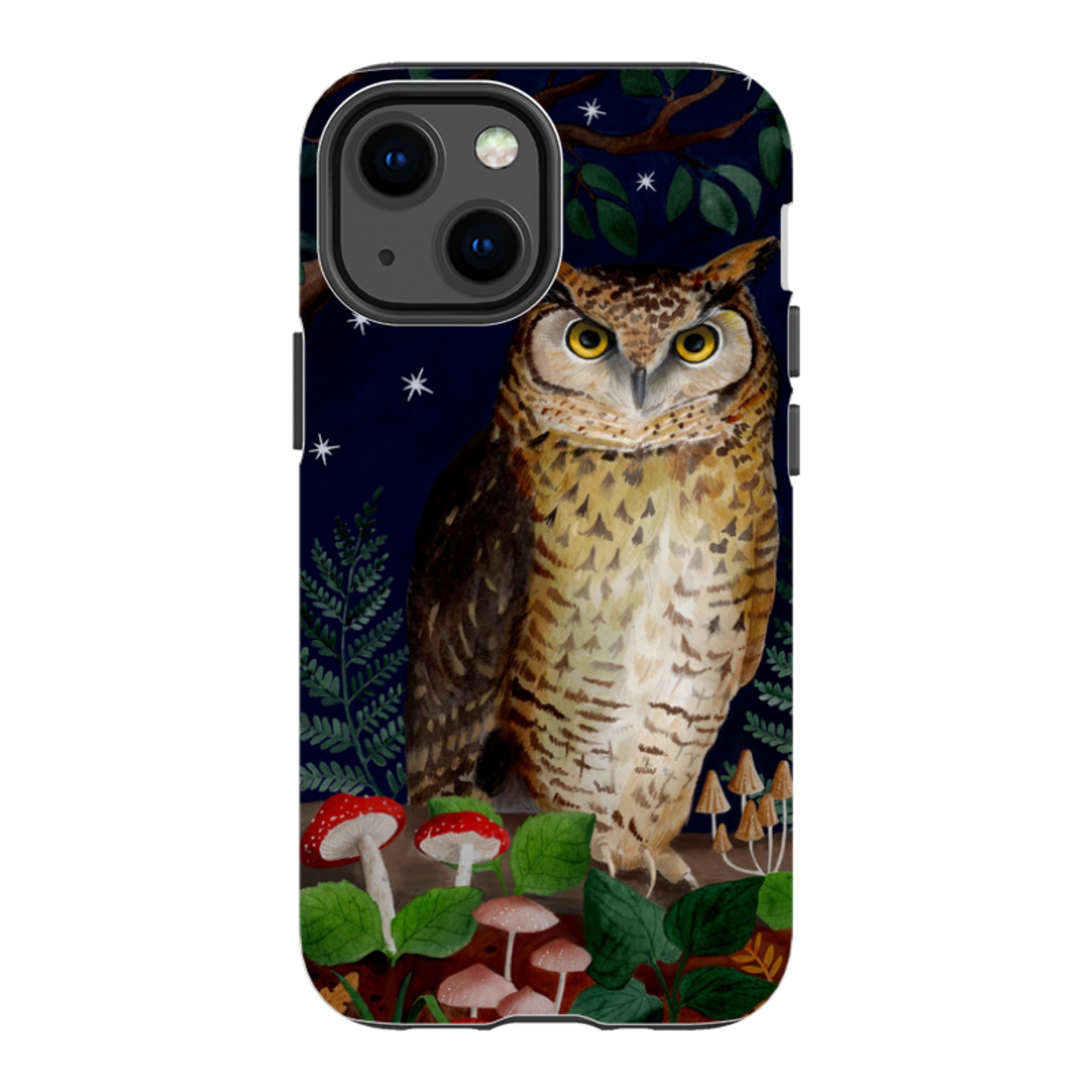 iPhone Tough Case - Mushroom Owl By Bex Parkin
