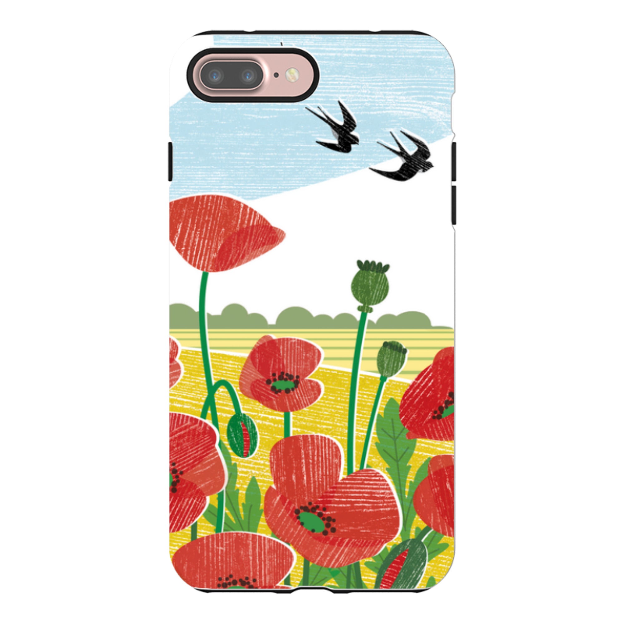 iPhone Tough Case - Poppy Fields By Liane Payne