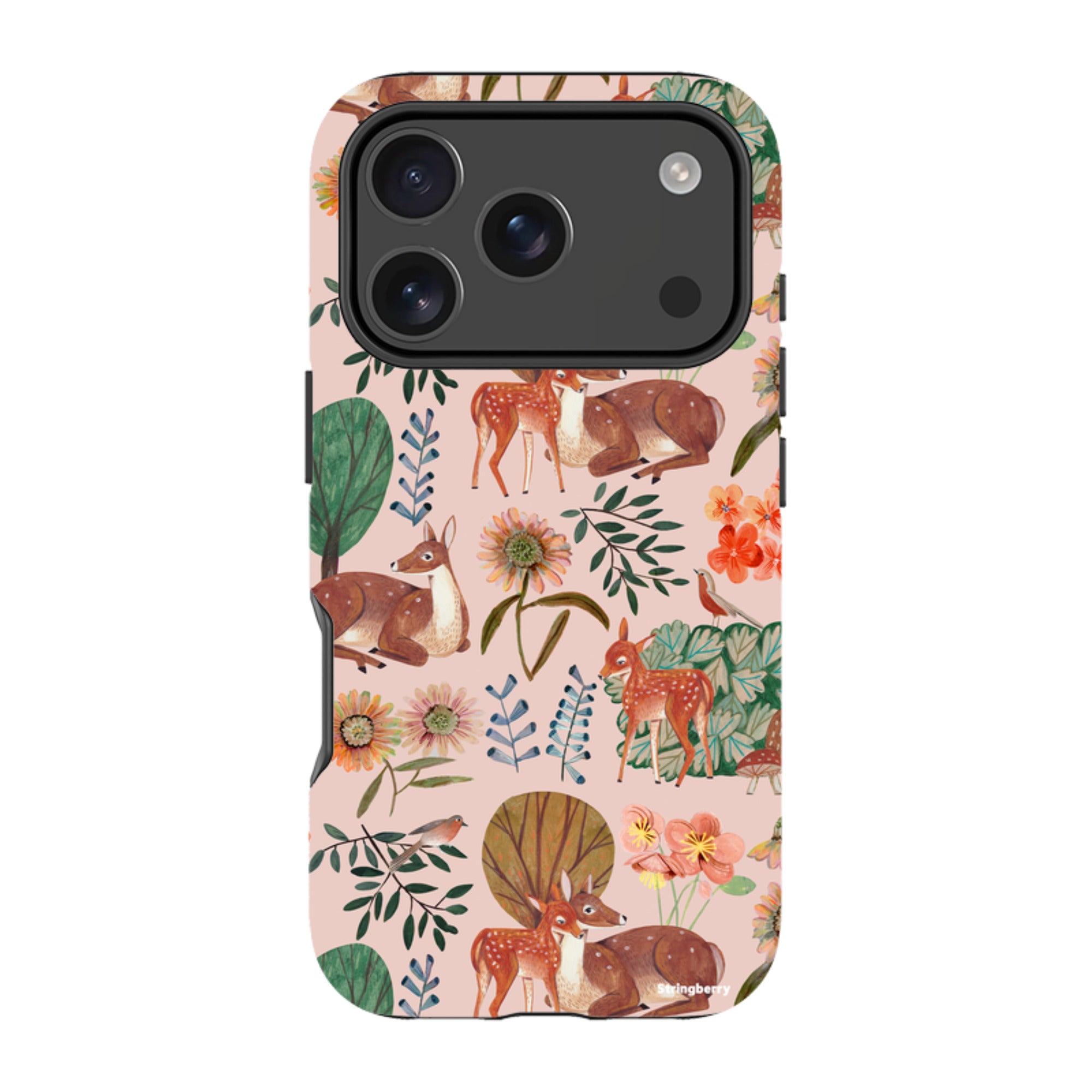 iPhone Tough Case - Deer Pattern By Caroline Bonne Muller