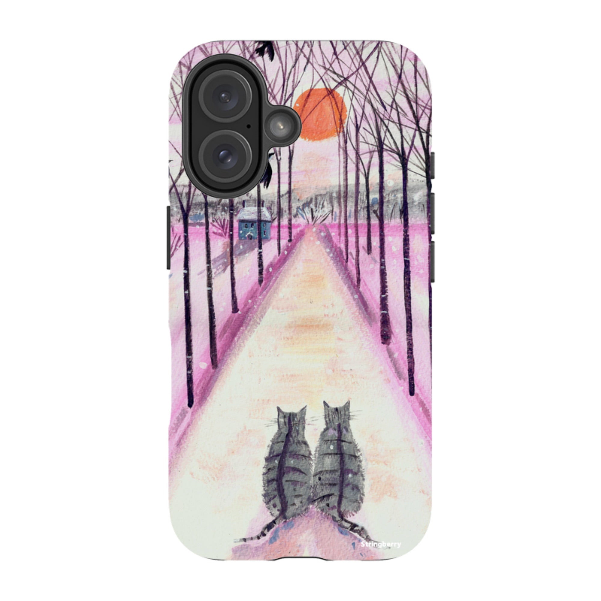 iPhone MagSafe Tough Case - Winter Cats By Mary Stubberfield