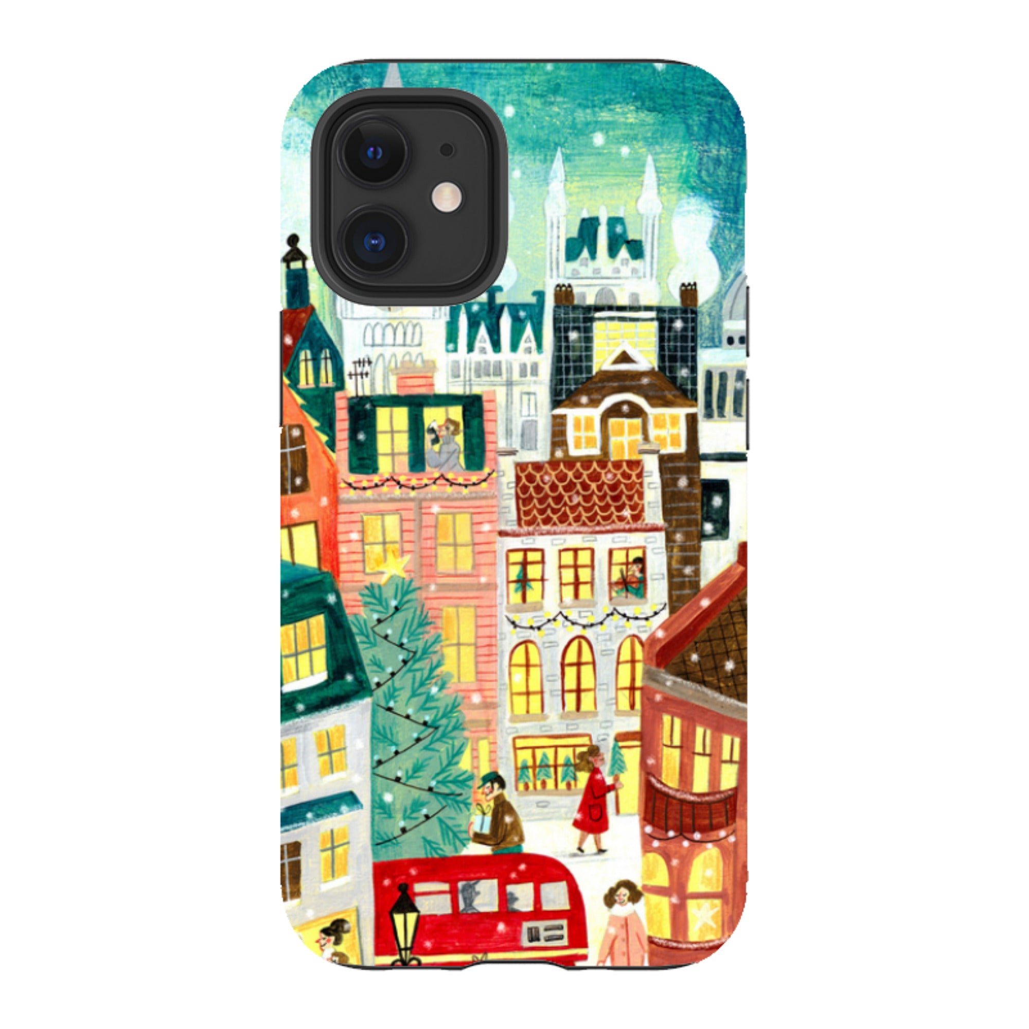 iPhone Tough Case - Xmas In London By Caroline Bonne Muller