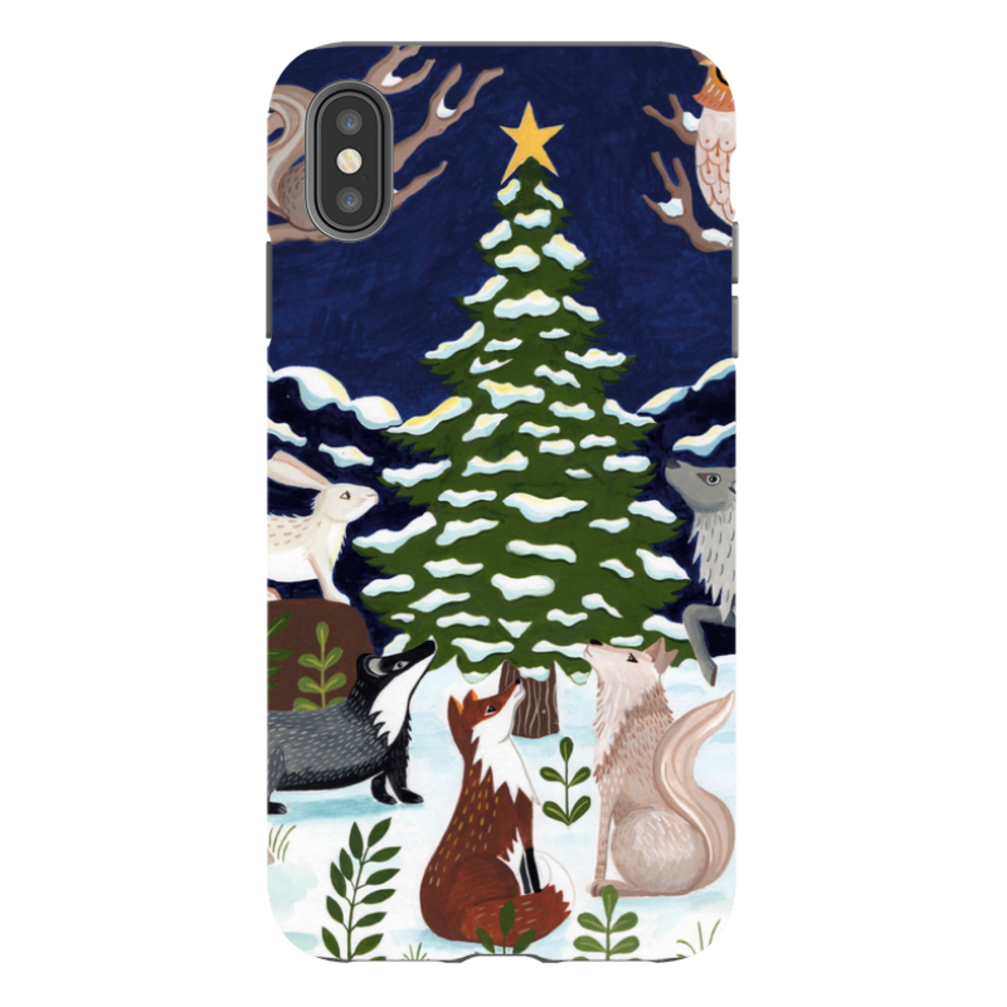 iPhone Tough Case - Christmas Tree By Bex Parkin