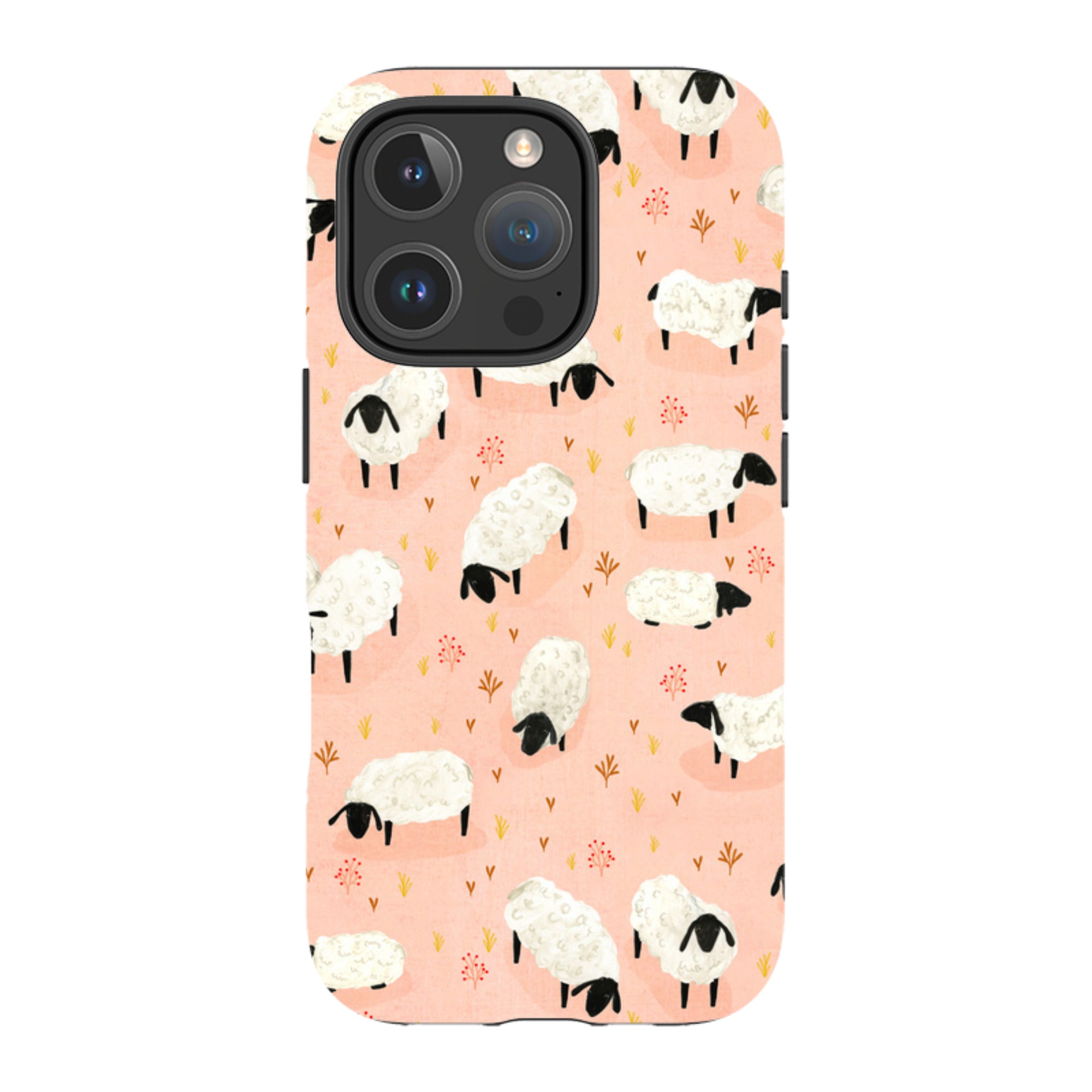 iPhone MagSafe Tough Case - Sheep Pink By Katherine Quinn