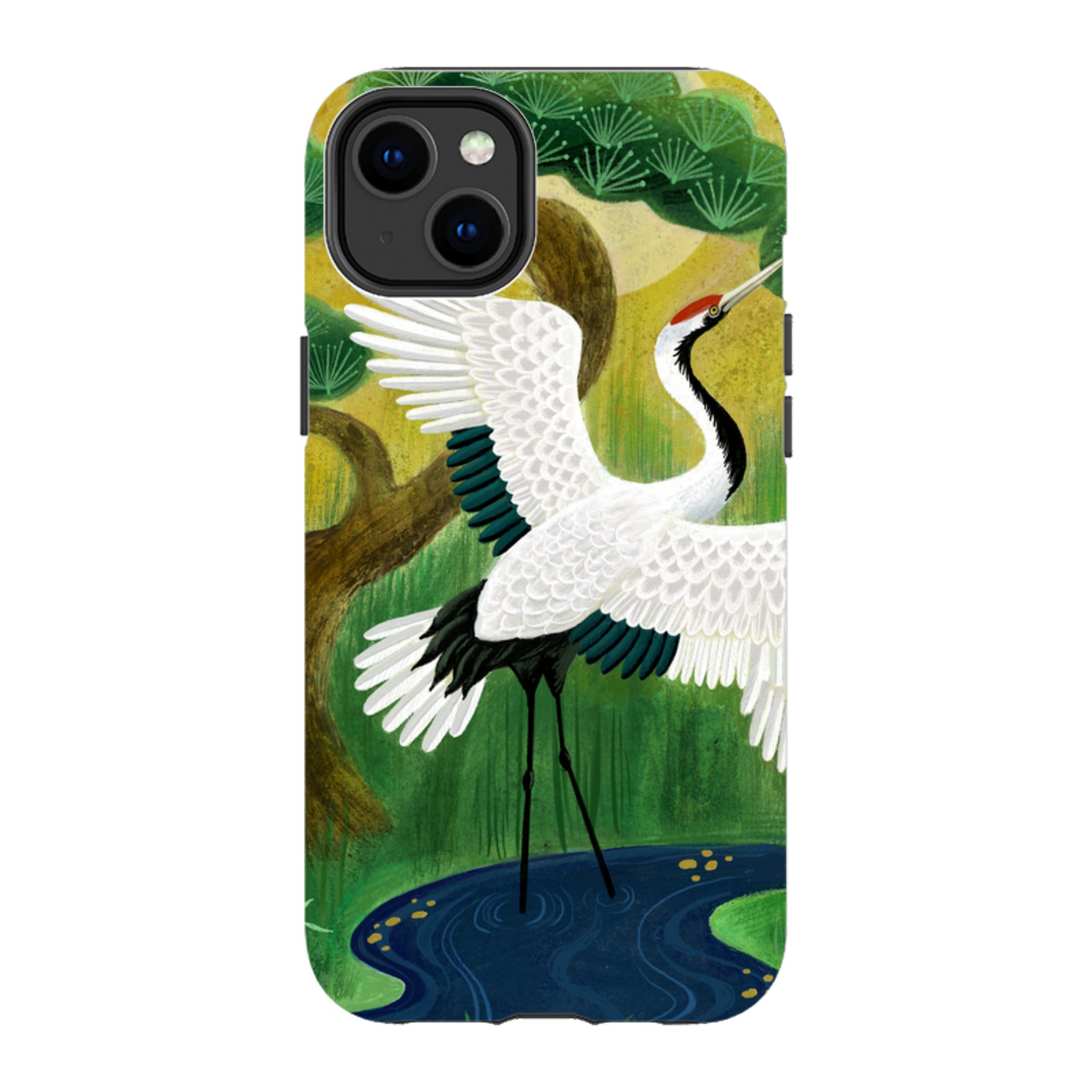 iPhone Tough Case - Crane By Bex Parkin