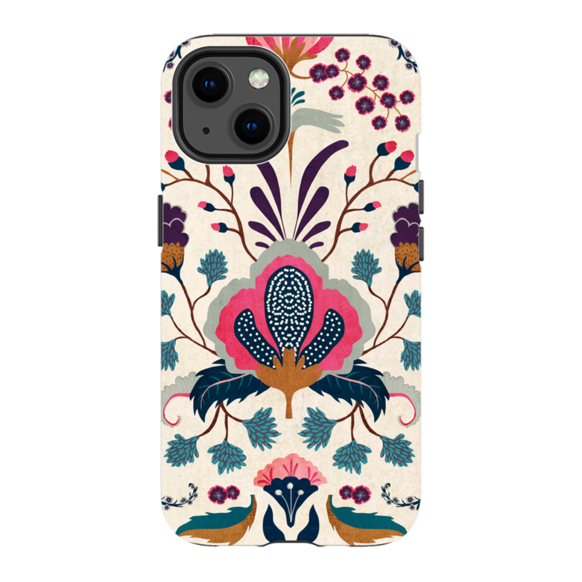 iPhone Tough Case - Folk Floral By Katherine Quinn