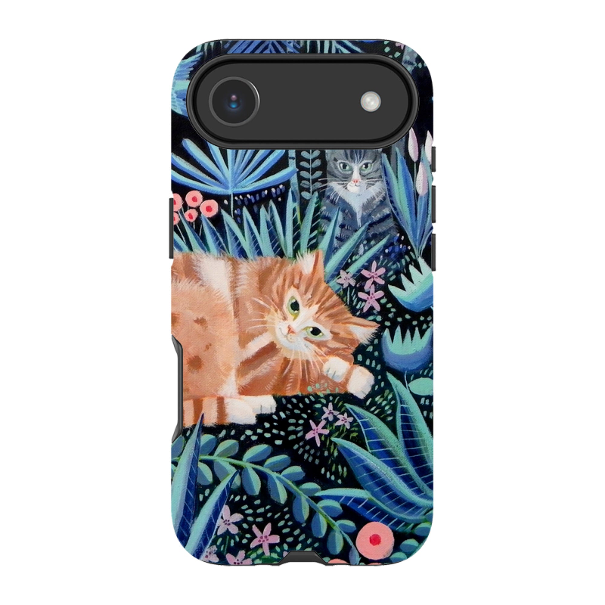 iPhone Tough Case - Night Cats By Mary Stubberfield