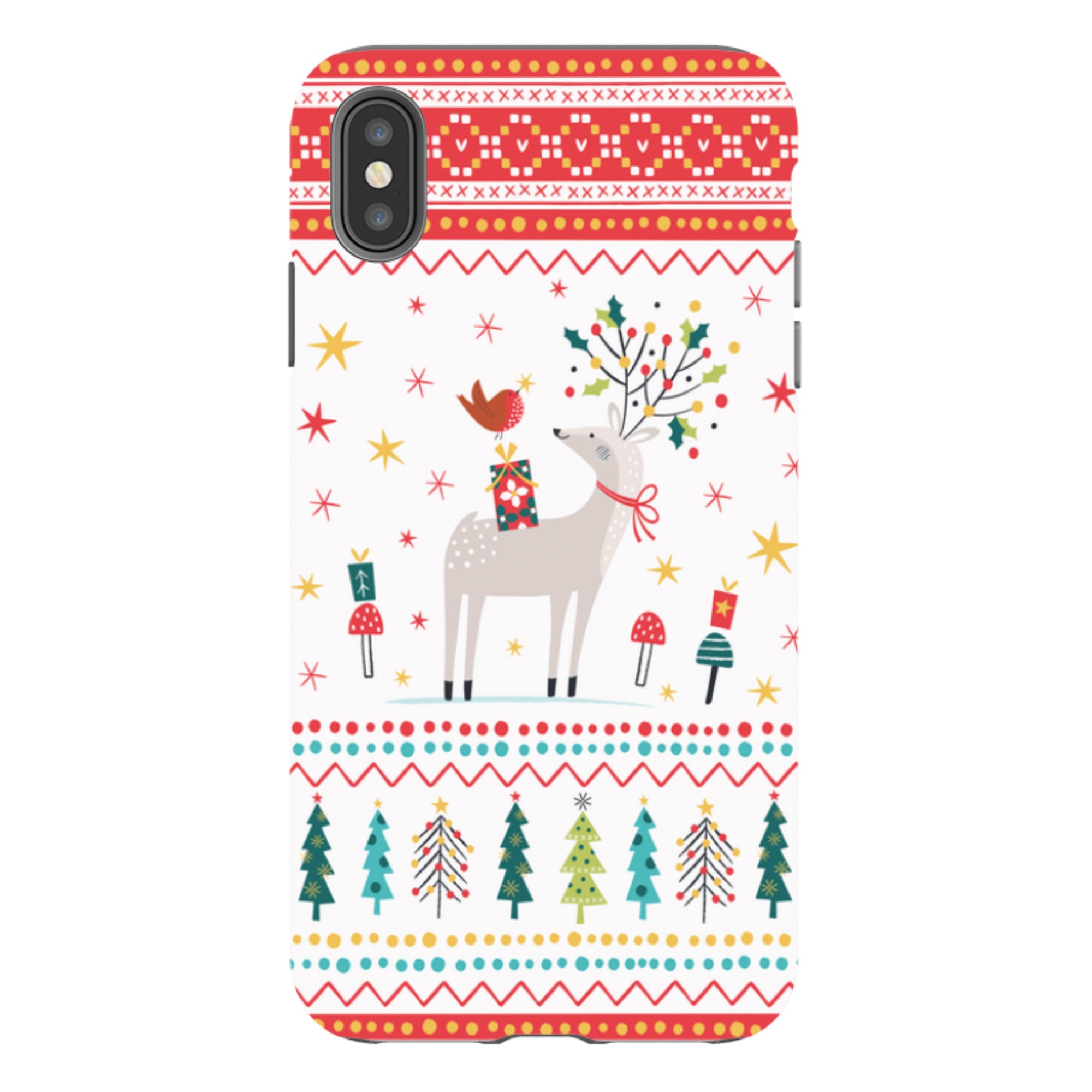 iPhone Tough Case - Deer and Robin By Ali Brookes