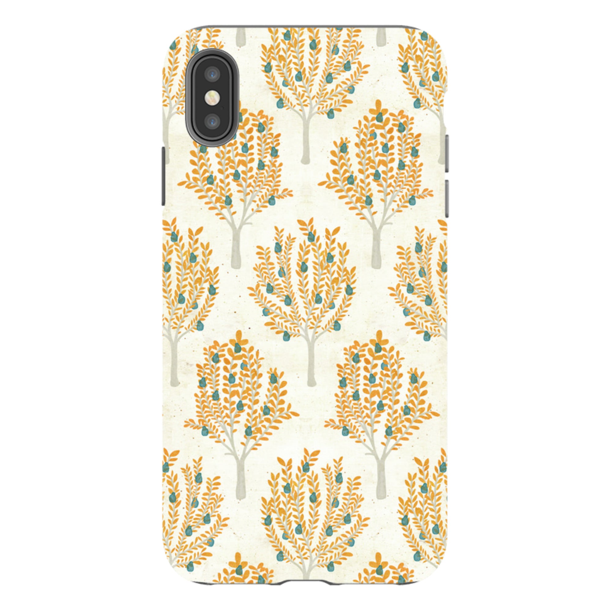 iPhone Tough Case - Pear Trees Cream By Katherine Quinn