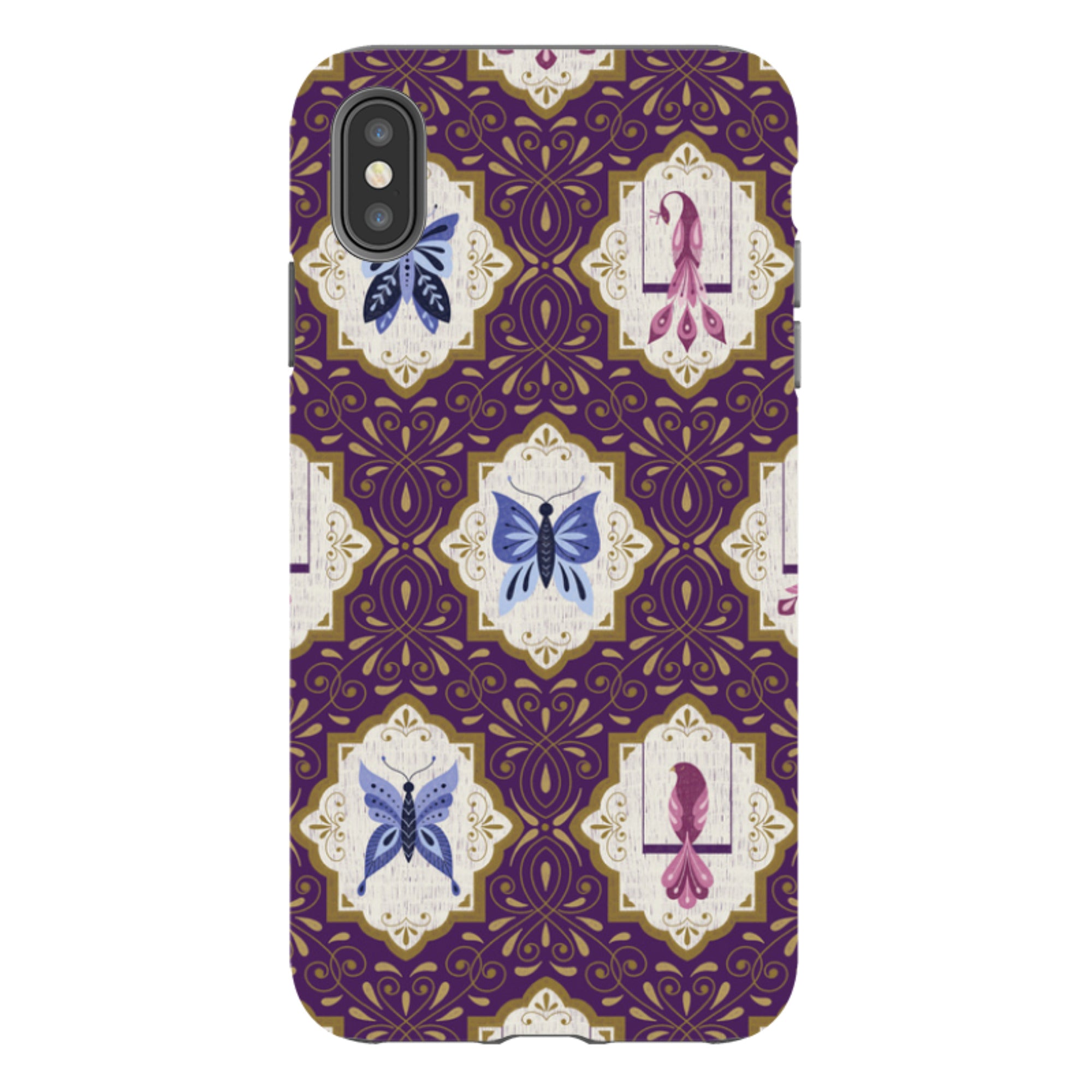 iPhone Tough Case - Wingframes Purple By Jenny Zemanek